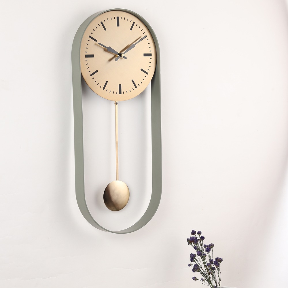 Noir Pendulum Wall Clock