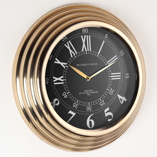 Gilded Ecliptic Wall Clock thumbnail 4