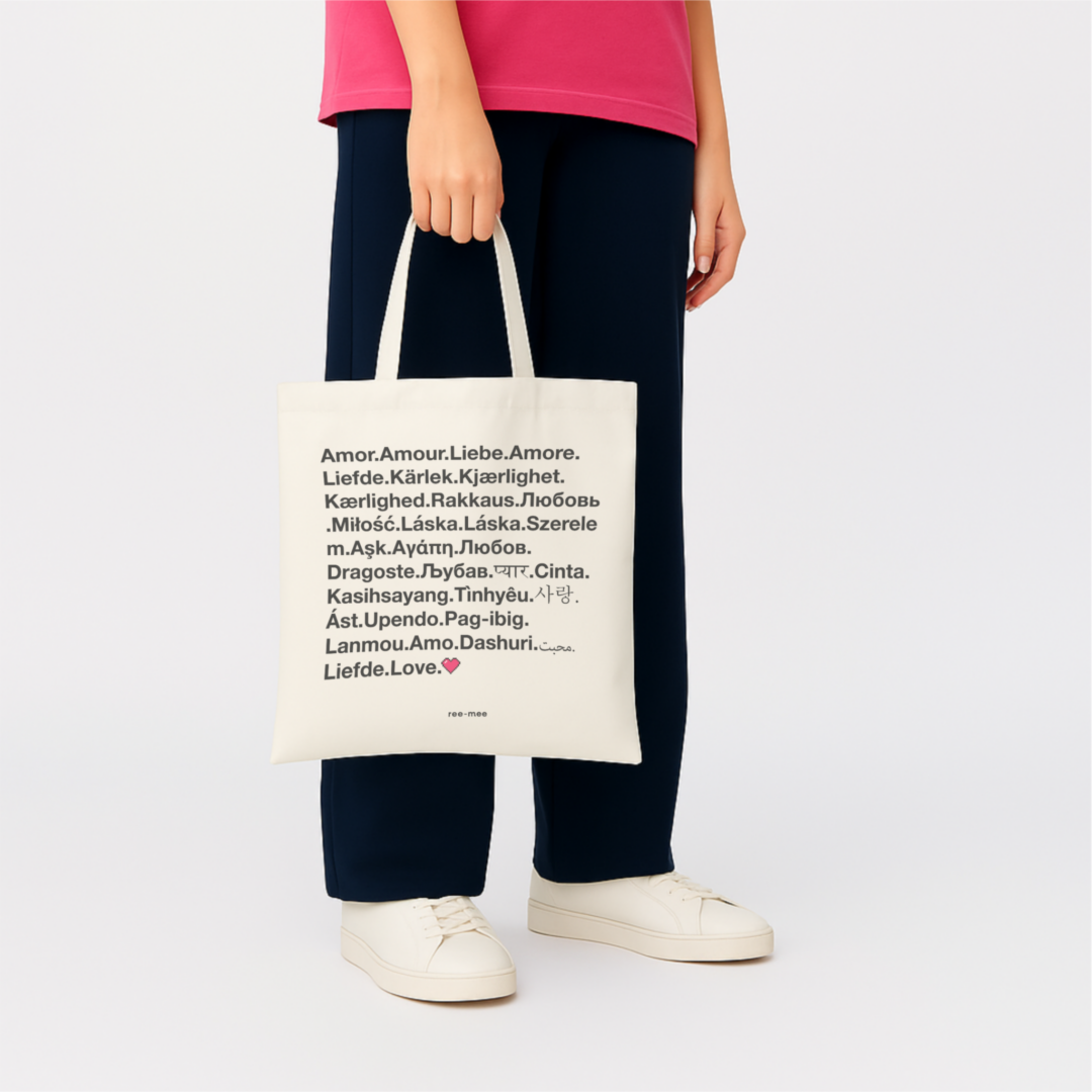 White Tote Bag - All Love