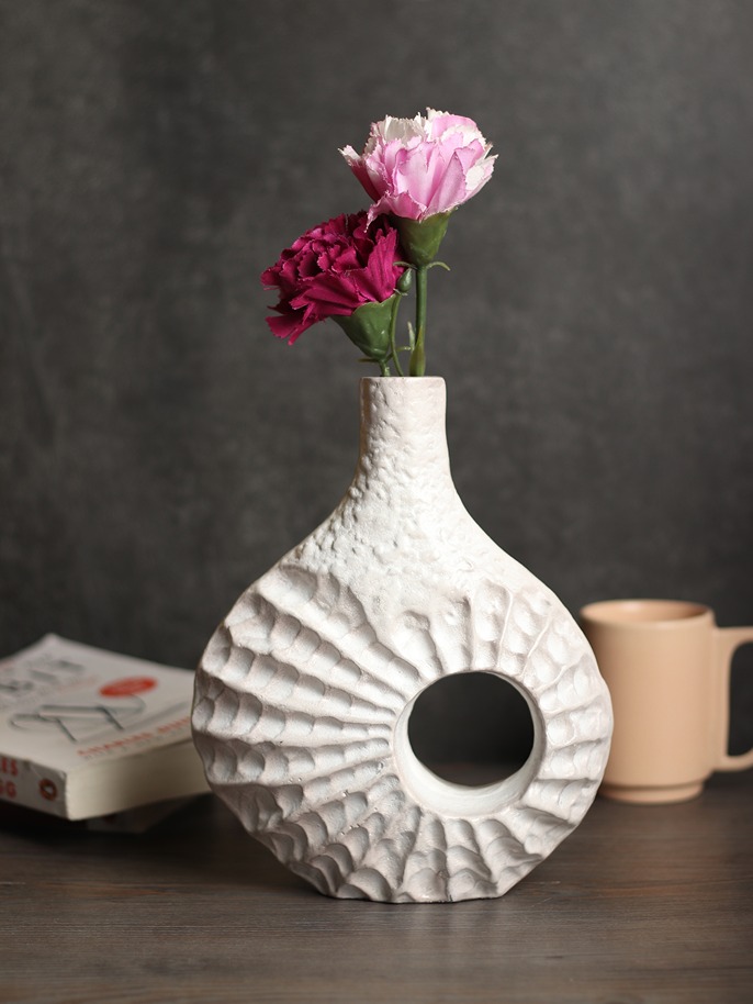 Seashell Serenity Vase -  Dirty Pink