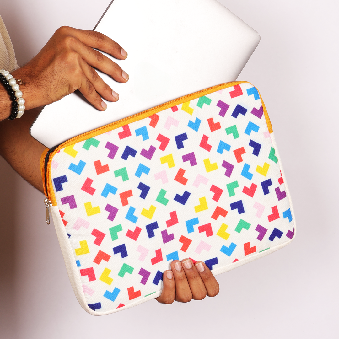 Tetris Pattern Laptop Sleeve