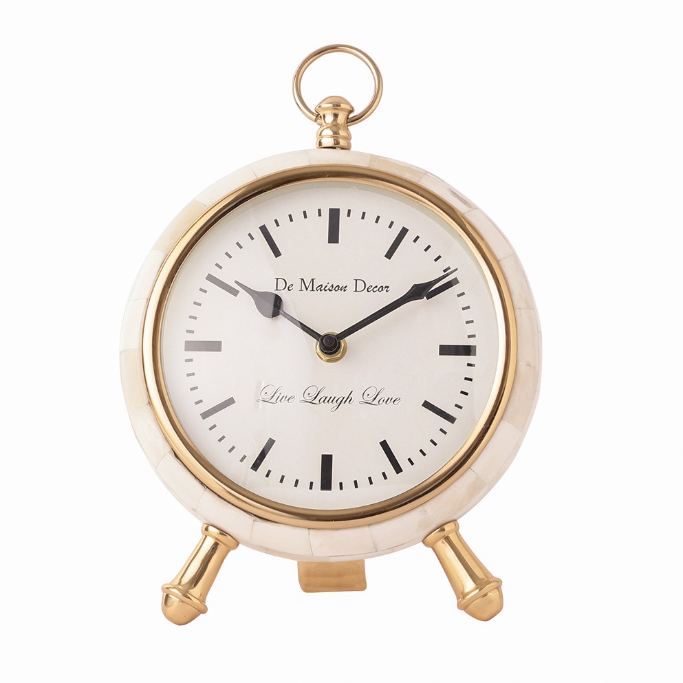 Bone-Framed Table Clock thumbnail 2