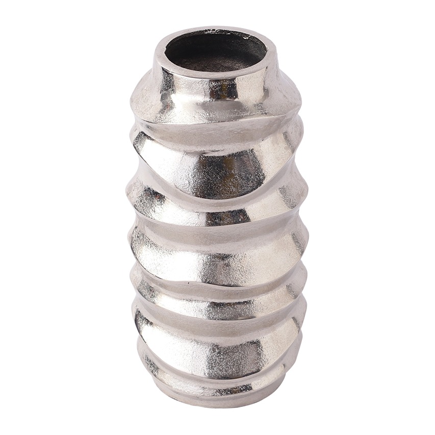 Mila Wave Silver Vase thumbnail 3