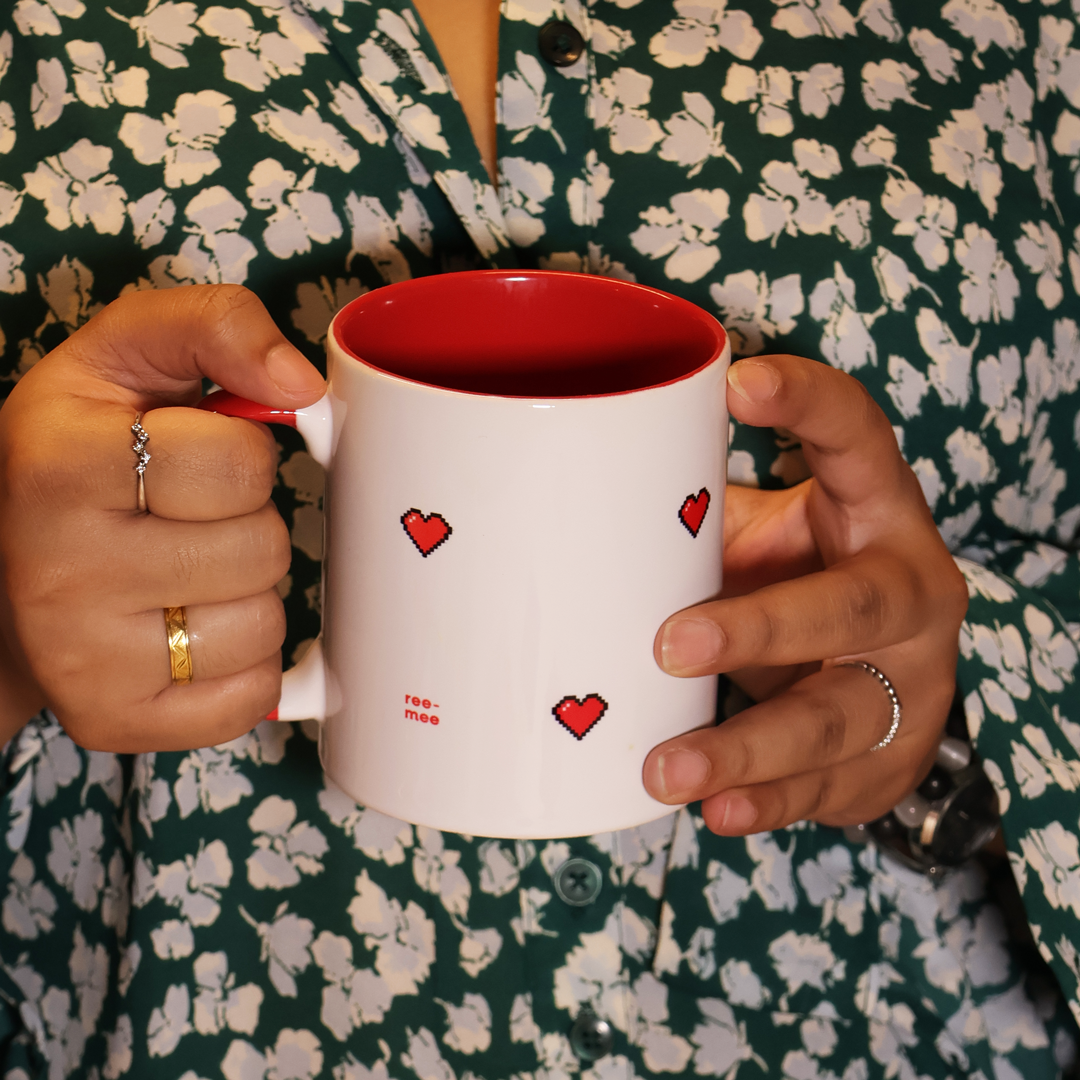 Coffee Mug - Binary Hearts - alternate view