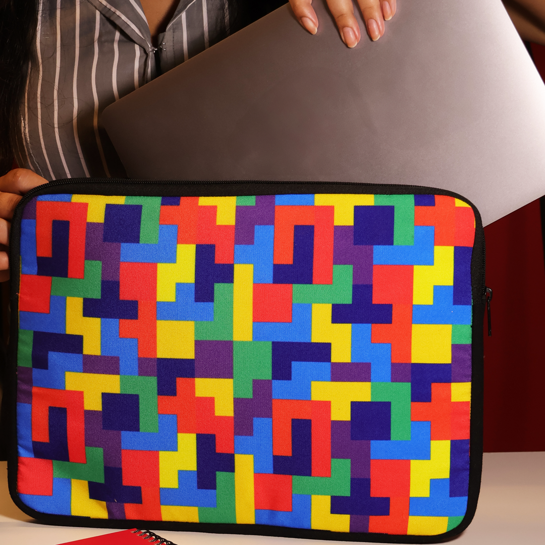 Colourful Bricks Laptop Sleeve - alternate view