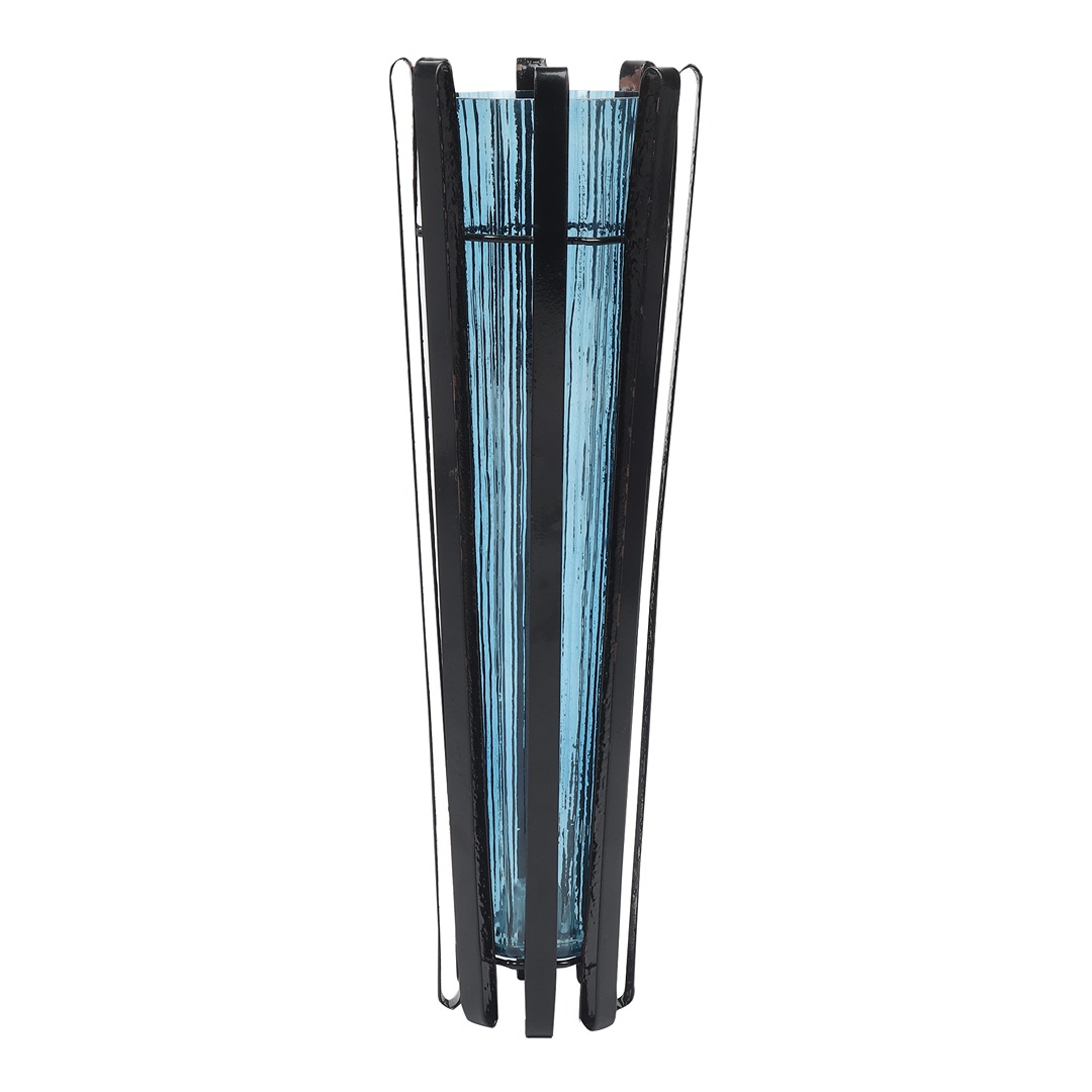 Allure Radiant Metal Hue Vase Blue thumbnail 4