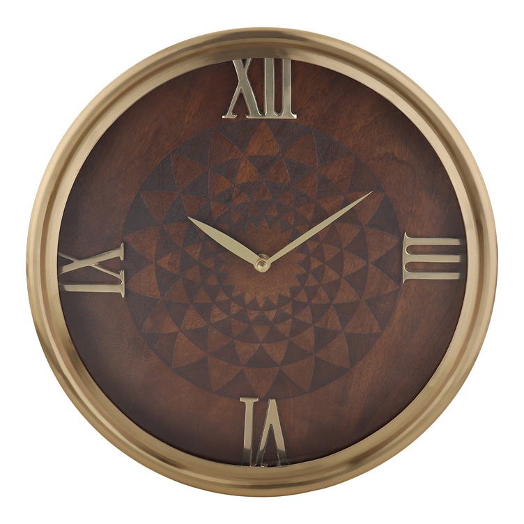 Luxe Woodcraft Wall Clock - alternate view