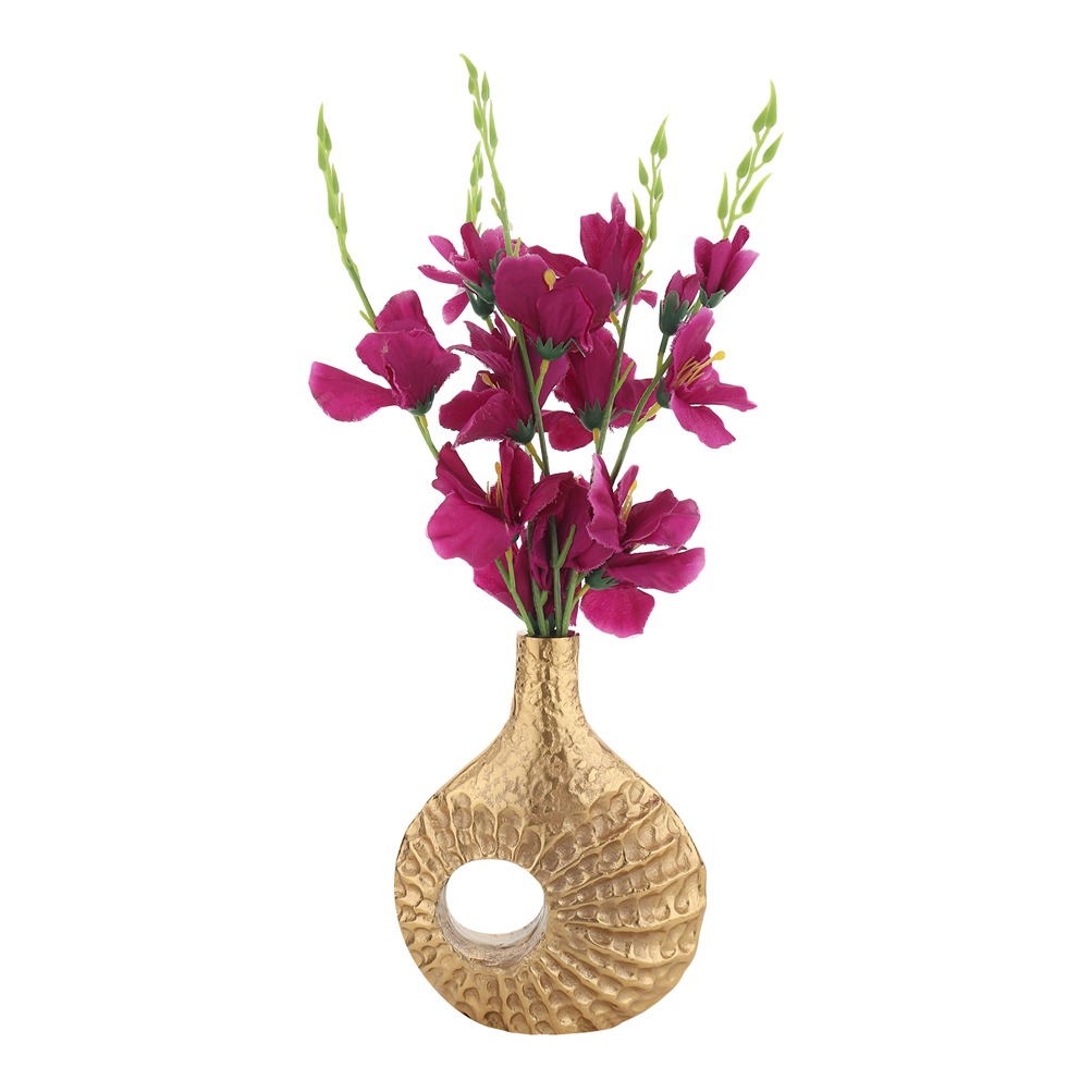 Seashell Serenity Vase - Standard Size Gold thumbnail 4