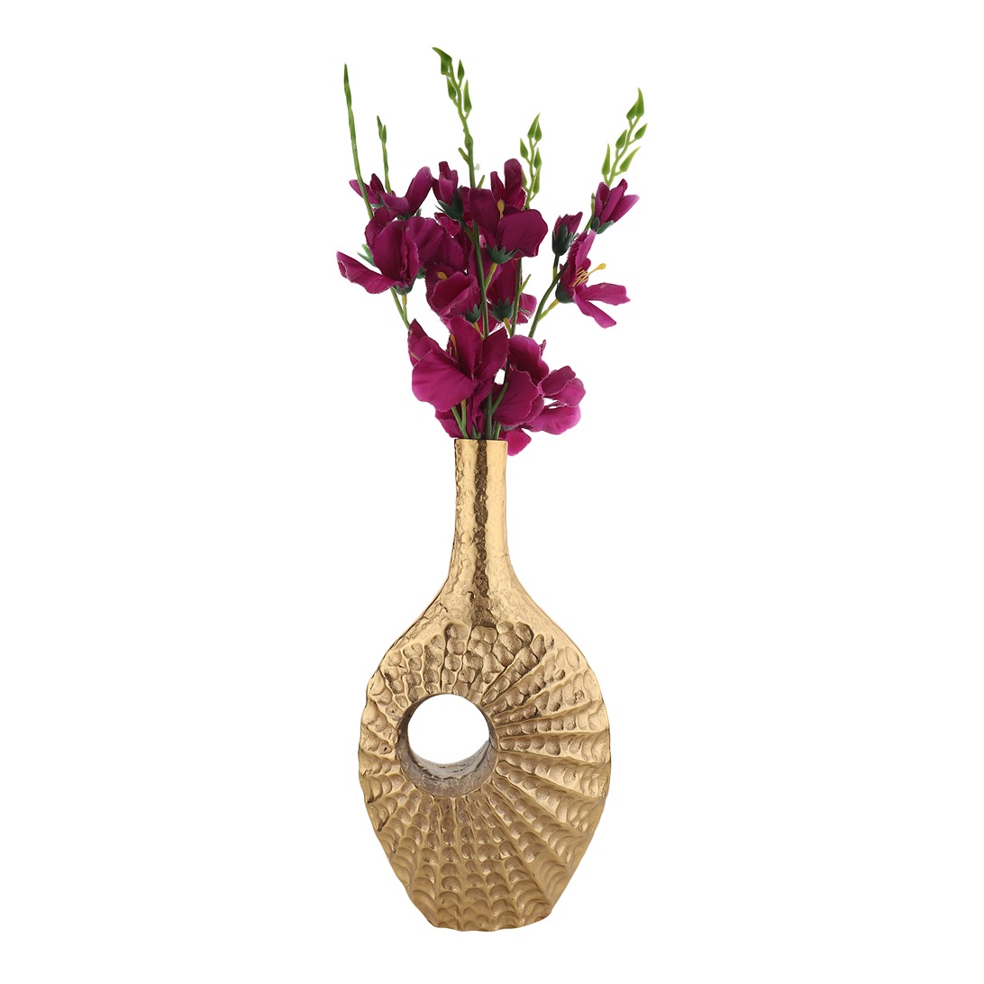 Seashell Serenity Vase - Large Gold - alternate view