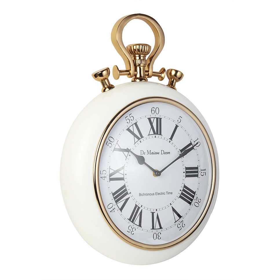 Sullivan - White & Gold Wall Clock thumbnail 3