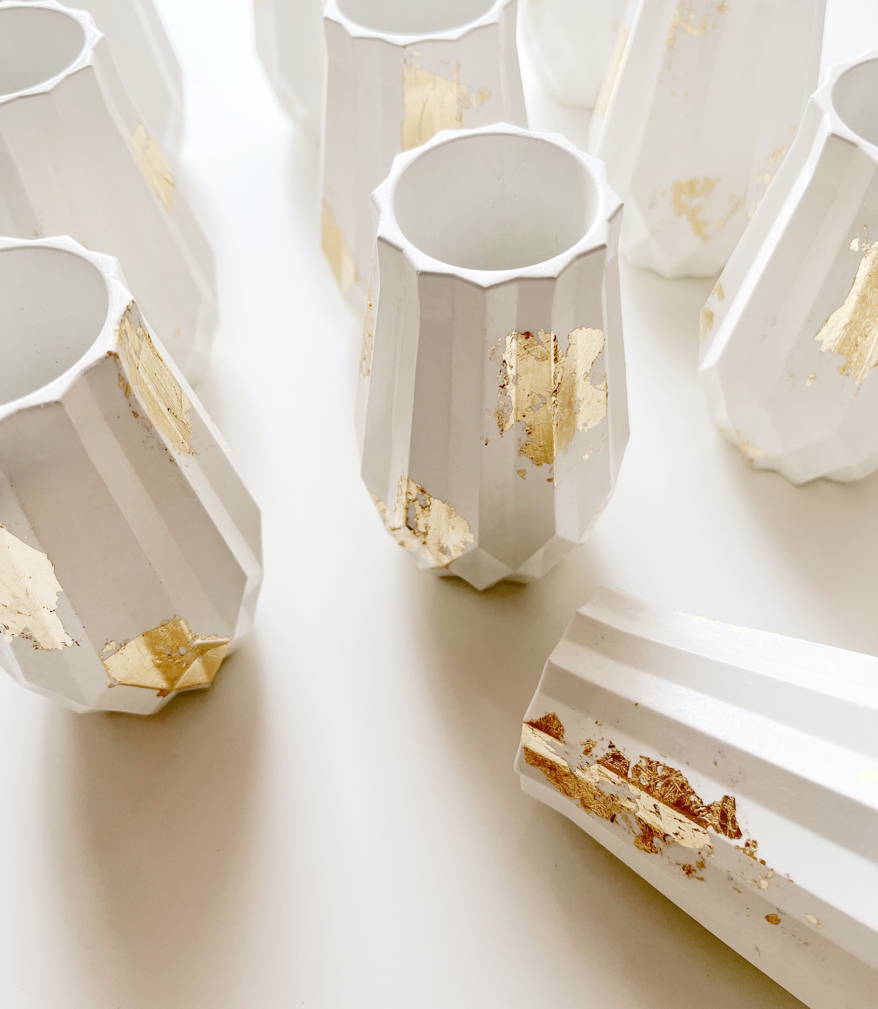 Geometric Concrete Vase - alternate view