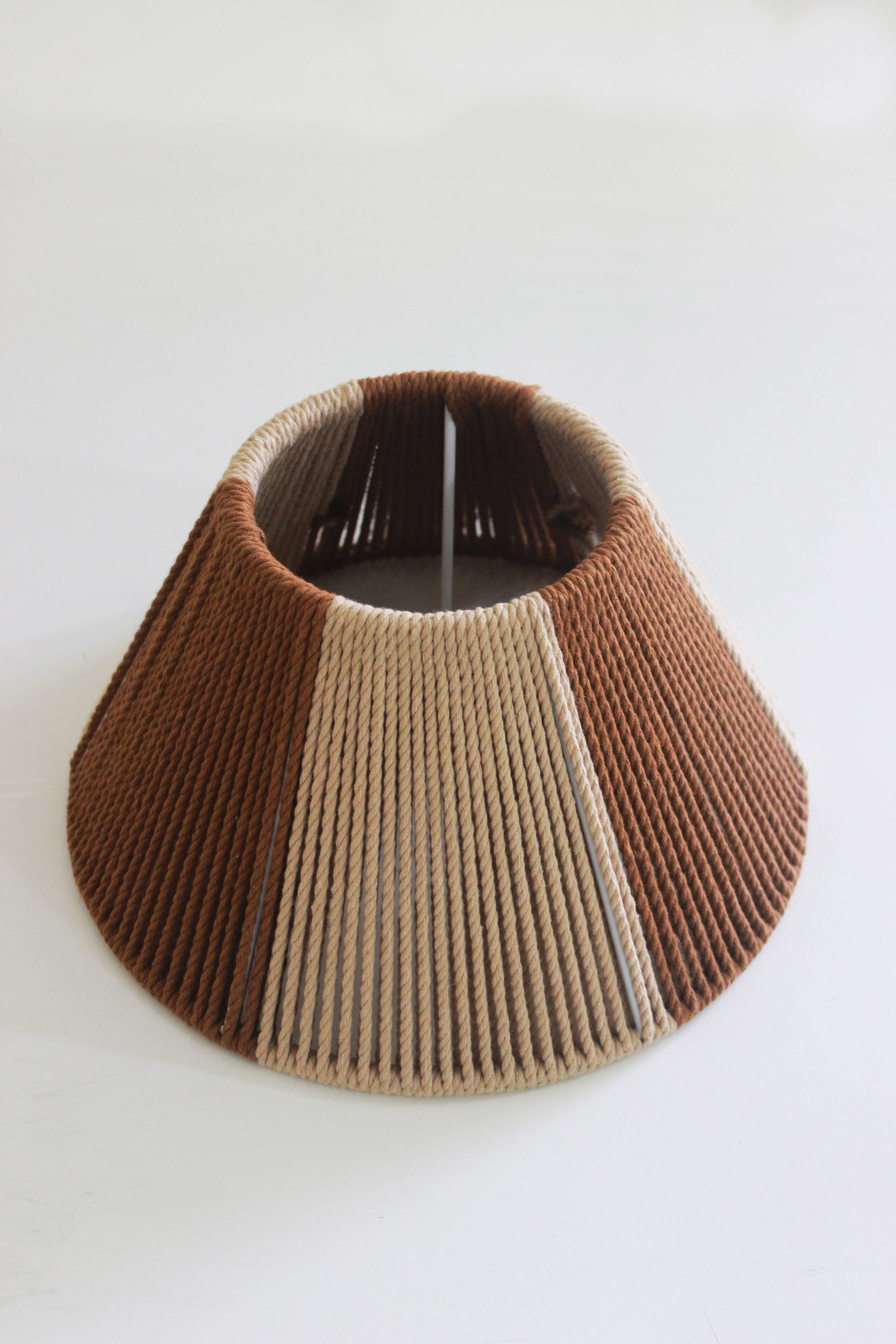 Handmade Taper Lampshades l Beige and Brown thumbnail 4