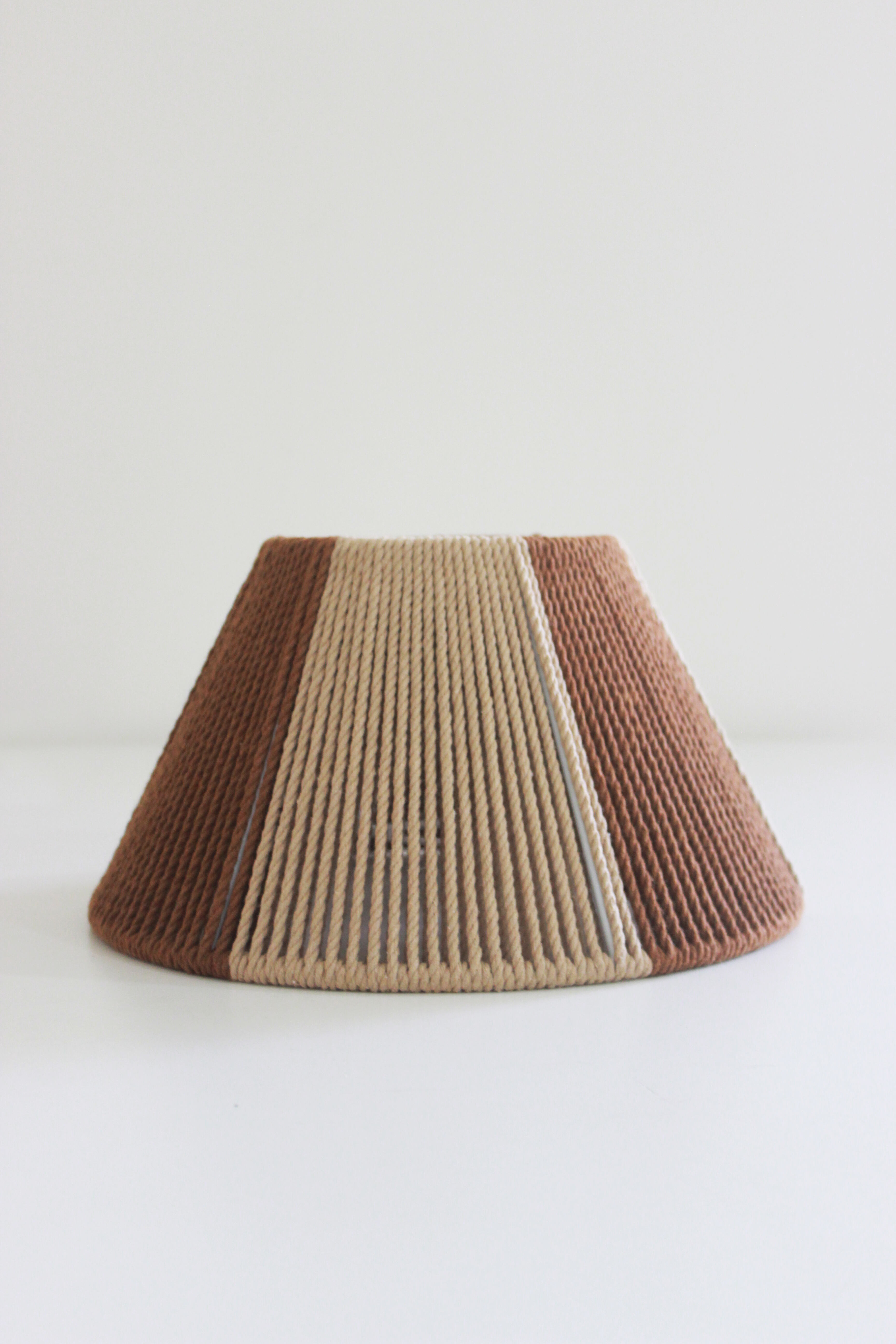 Handmade Taper Lampshades l Beige and Brown thumbnail 5