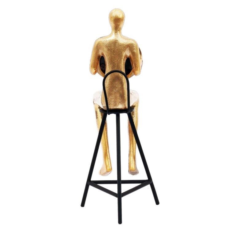 Sitting Man Clock Glod thumbnail 4