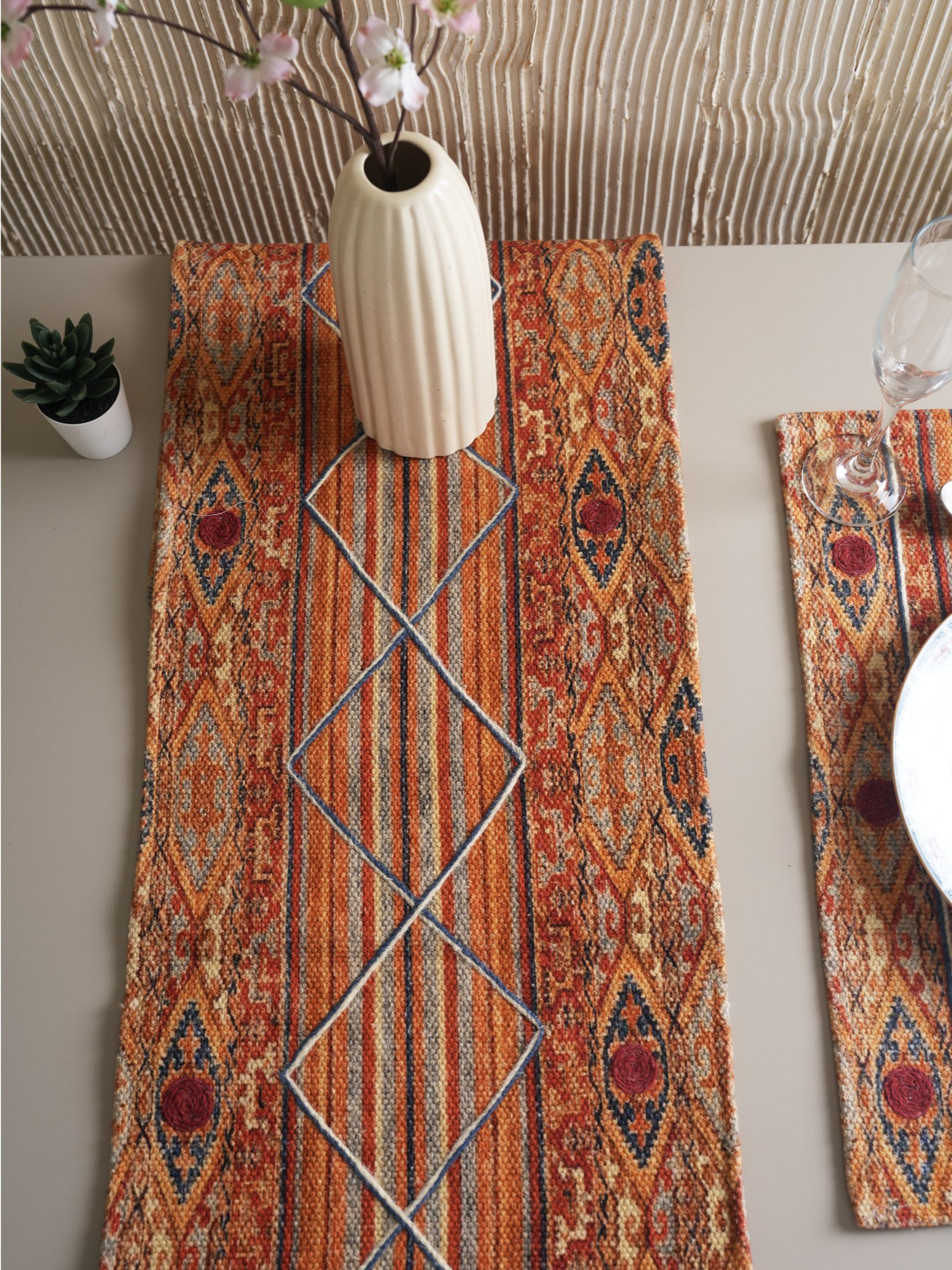Lattice Table Runner ( 30 x 180 cms) - alternate view