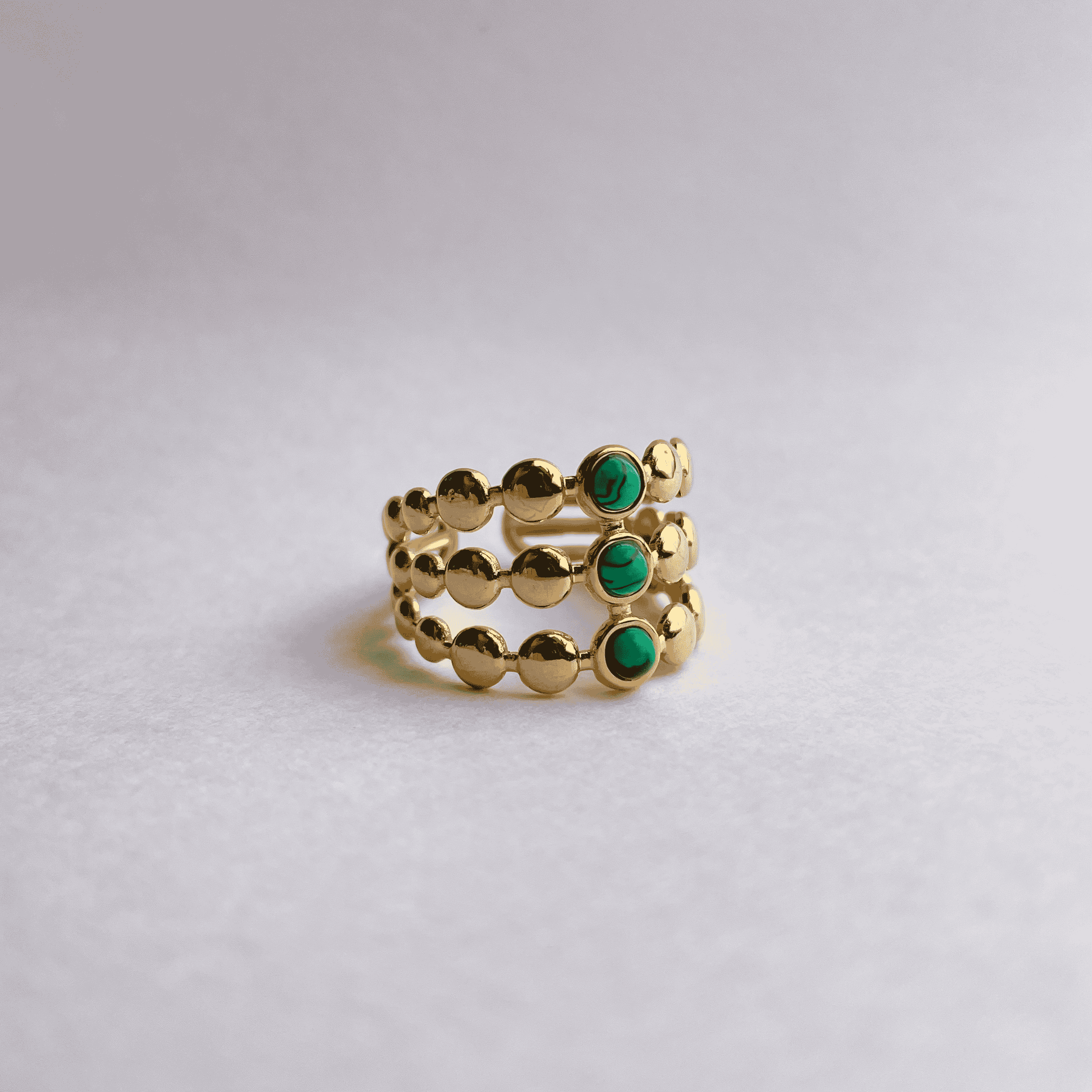 Malachite Ring - alternate view
