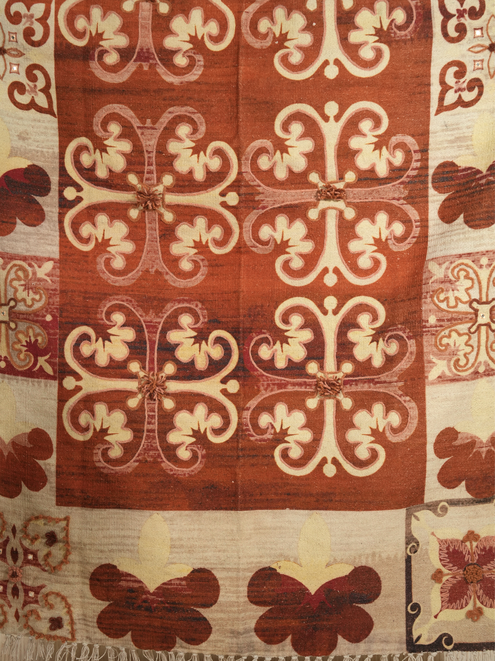 Mustard Mingle Embroidered Rug thumbnail 2