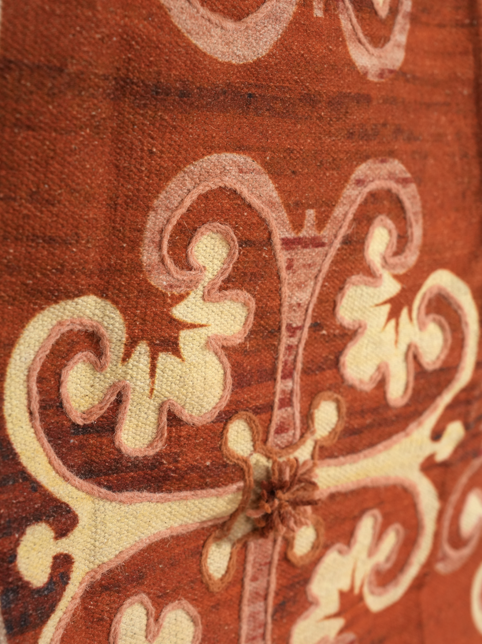 Mustard Mingle Embroidered Rug thumbnail 4