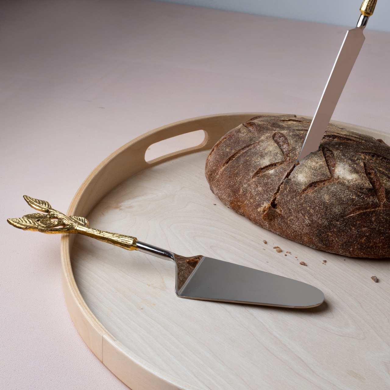 Patram Cake and Knife - alternate view
