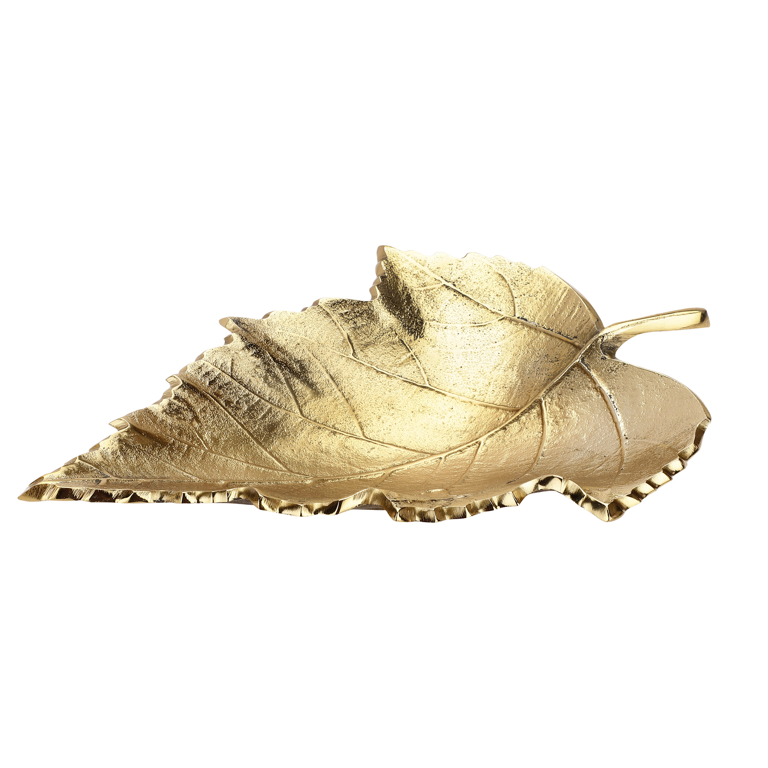 Gold Serving Tray Platter | - Maple Leaf thumbnail 3