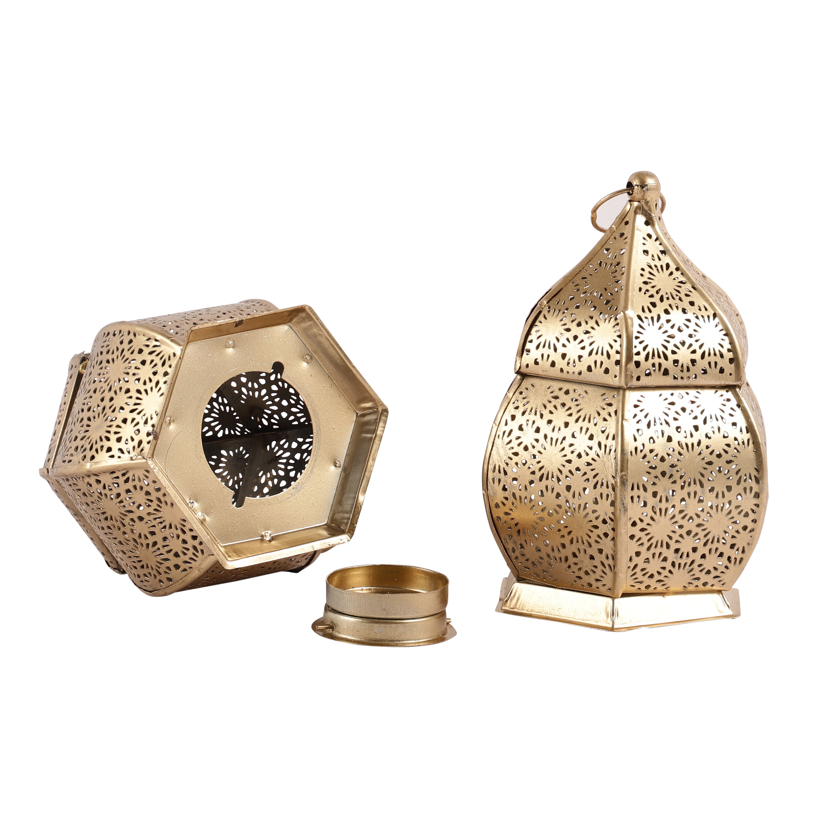 Unique Moroccan Lantern Candle Holder | Set of 2 thumbnail 3