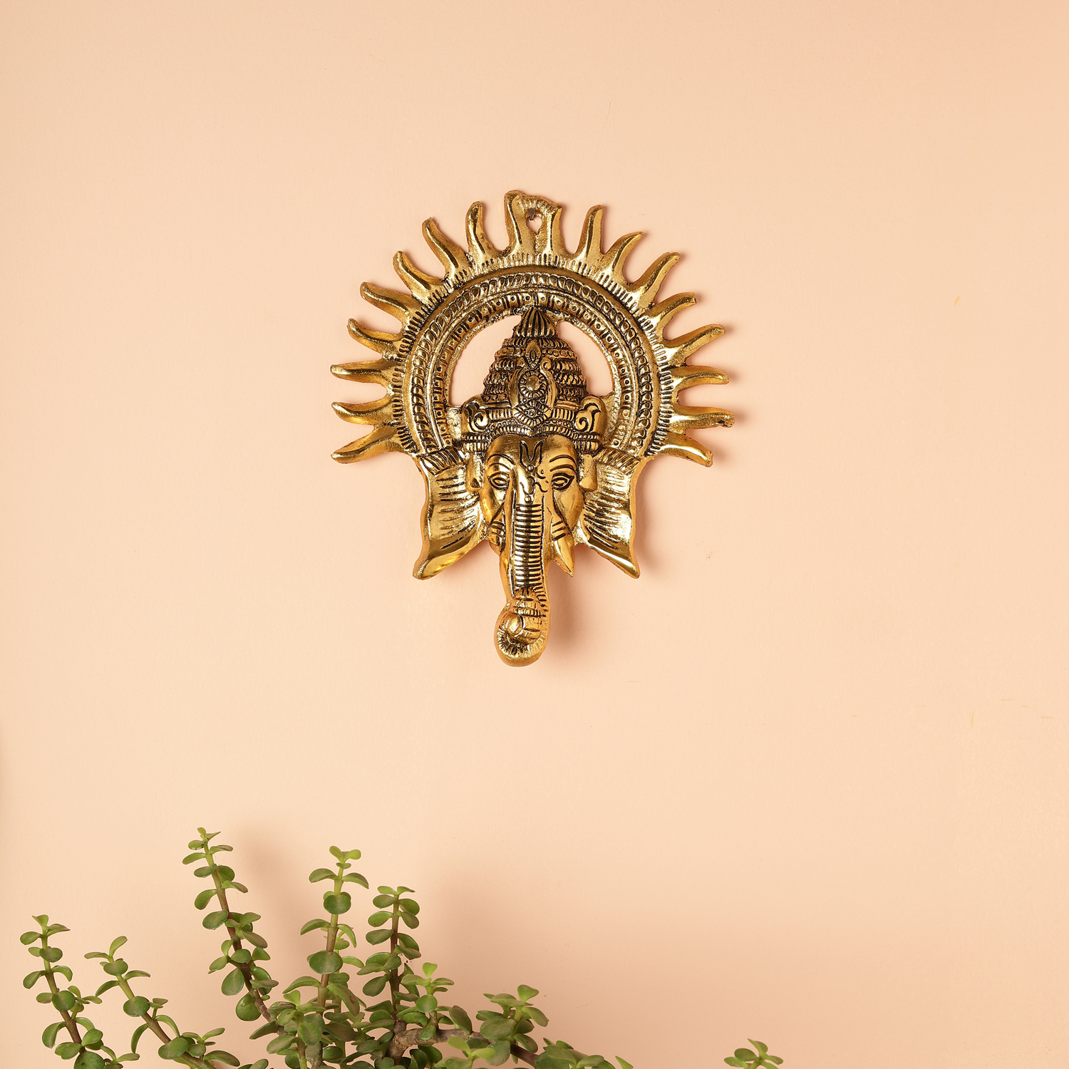 Gold Lord Ganesh Wall Hanging