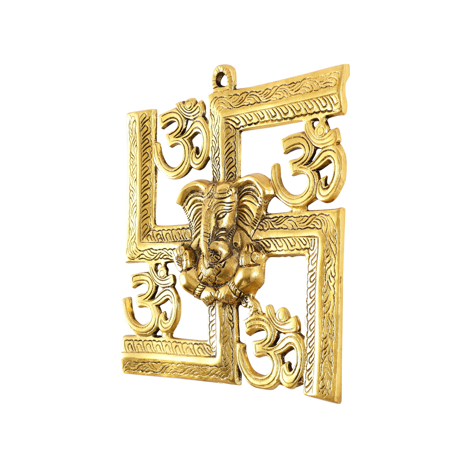 Lord Ganesh Swastik Wall Hanging for Home Entrance - alternate view