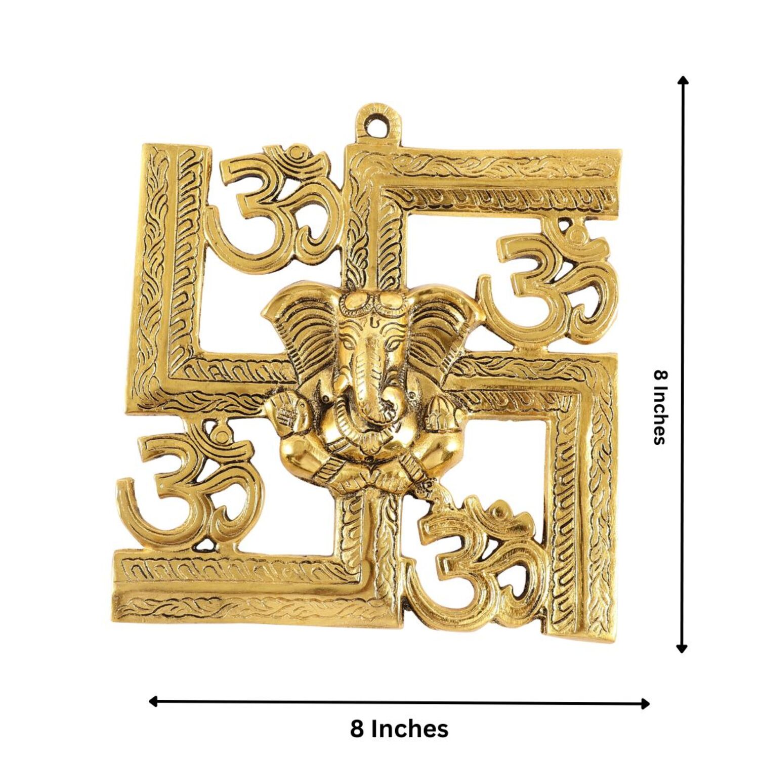 Lord Ganesh Swastik Wall Hanging for Home Entrance thumbnail 4