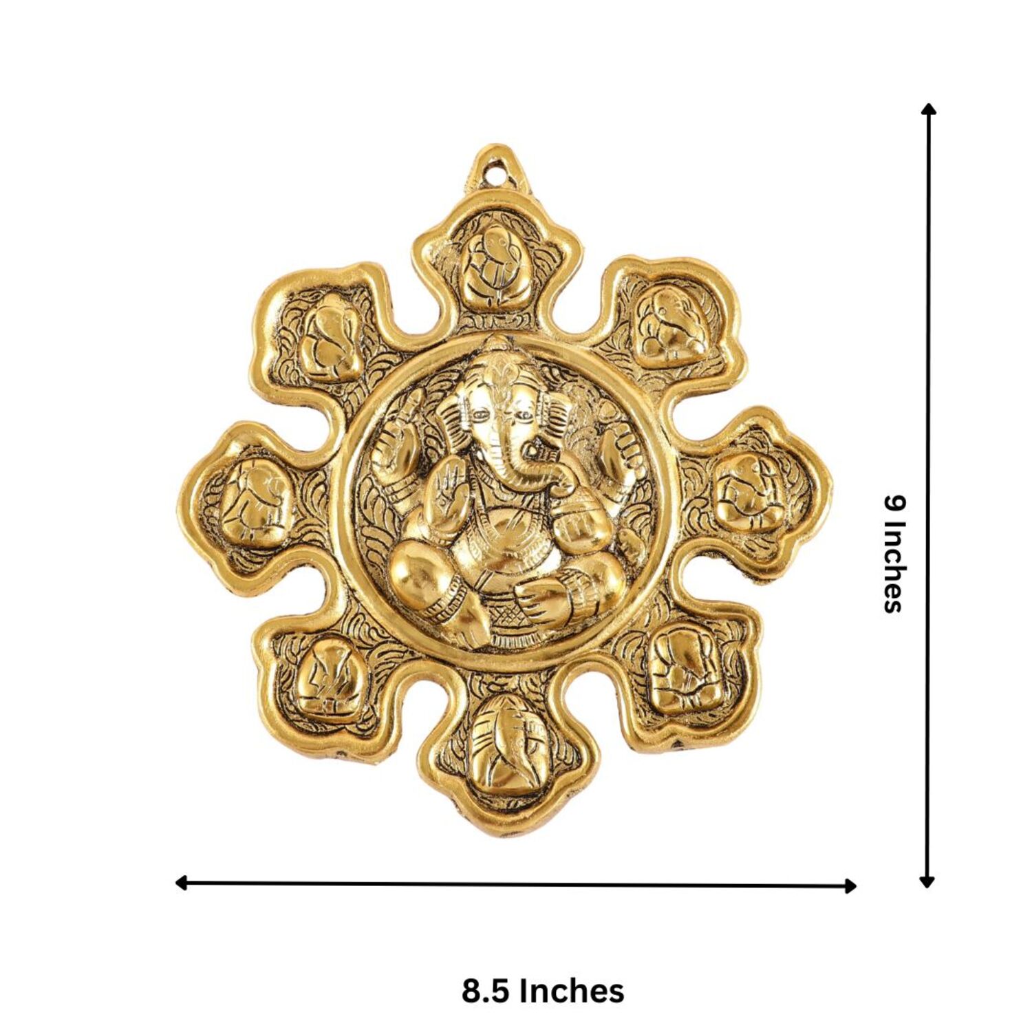 Lord Ganesh Wall Hanging for Home Entrance thumbnail 4