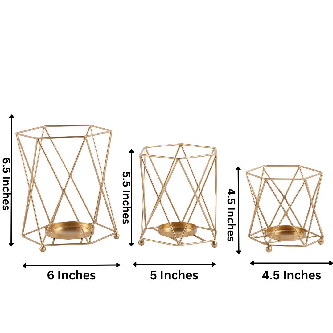 Pillar Candle Holders | Set of 3 thumbnail 3