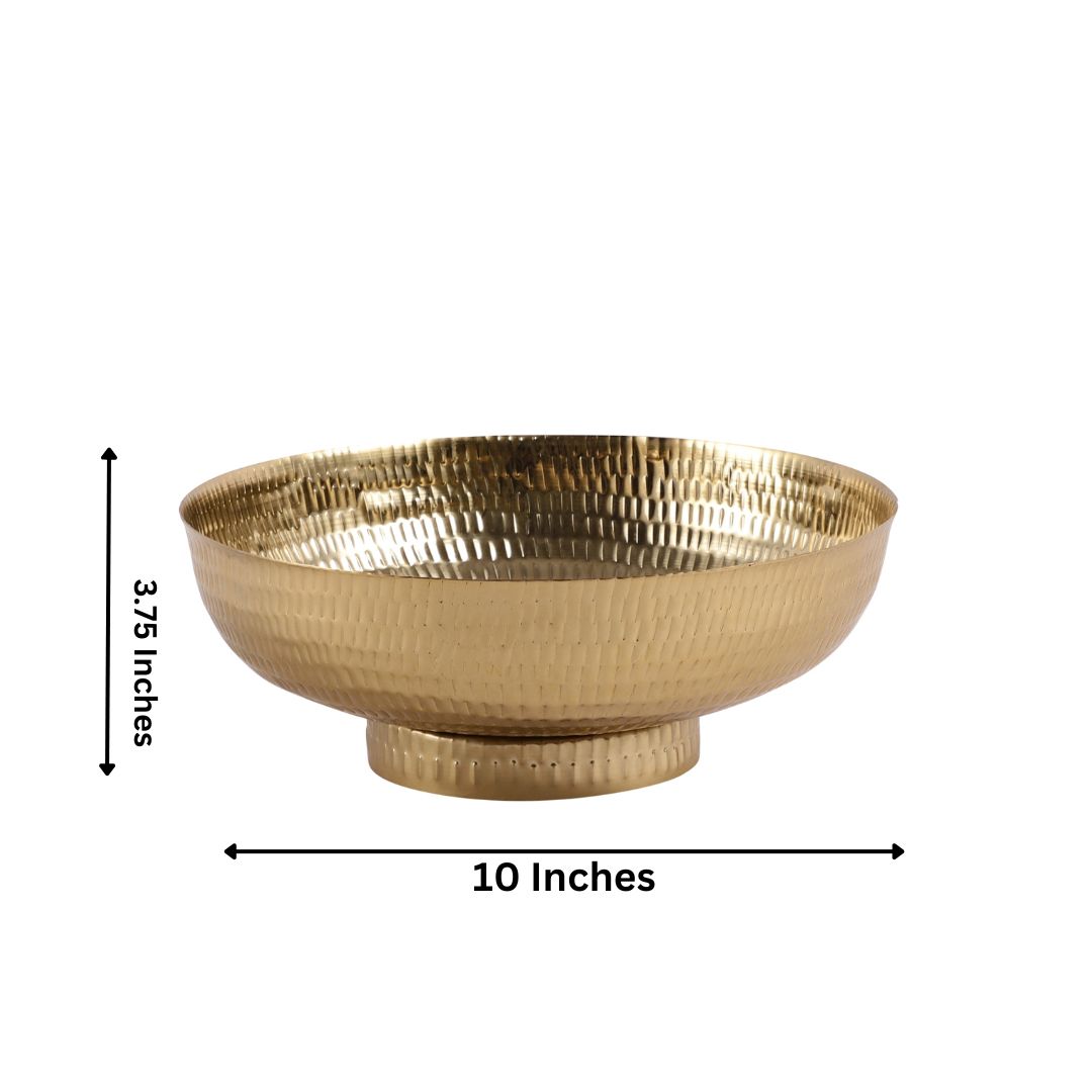 Gold Modern Decorative Fruit Bowl thumbnail 4