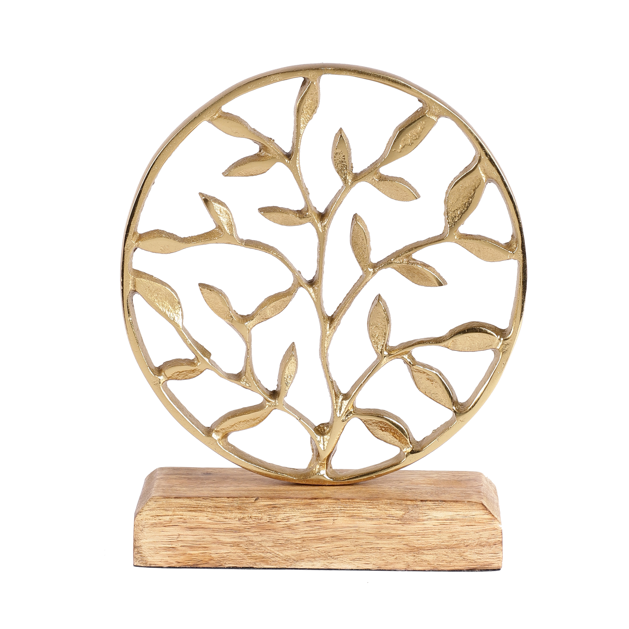 Leaves Decor Showpiece - Gold thumbnail 1