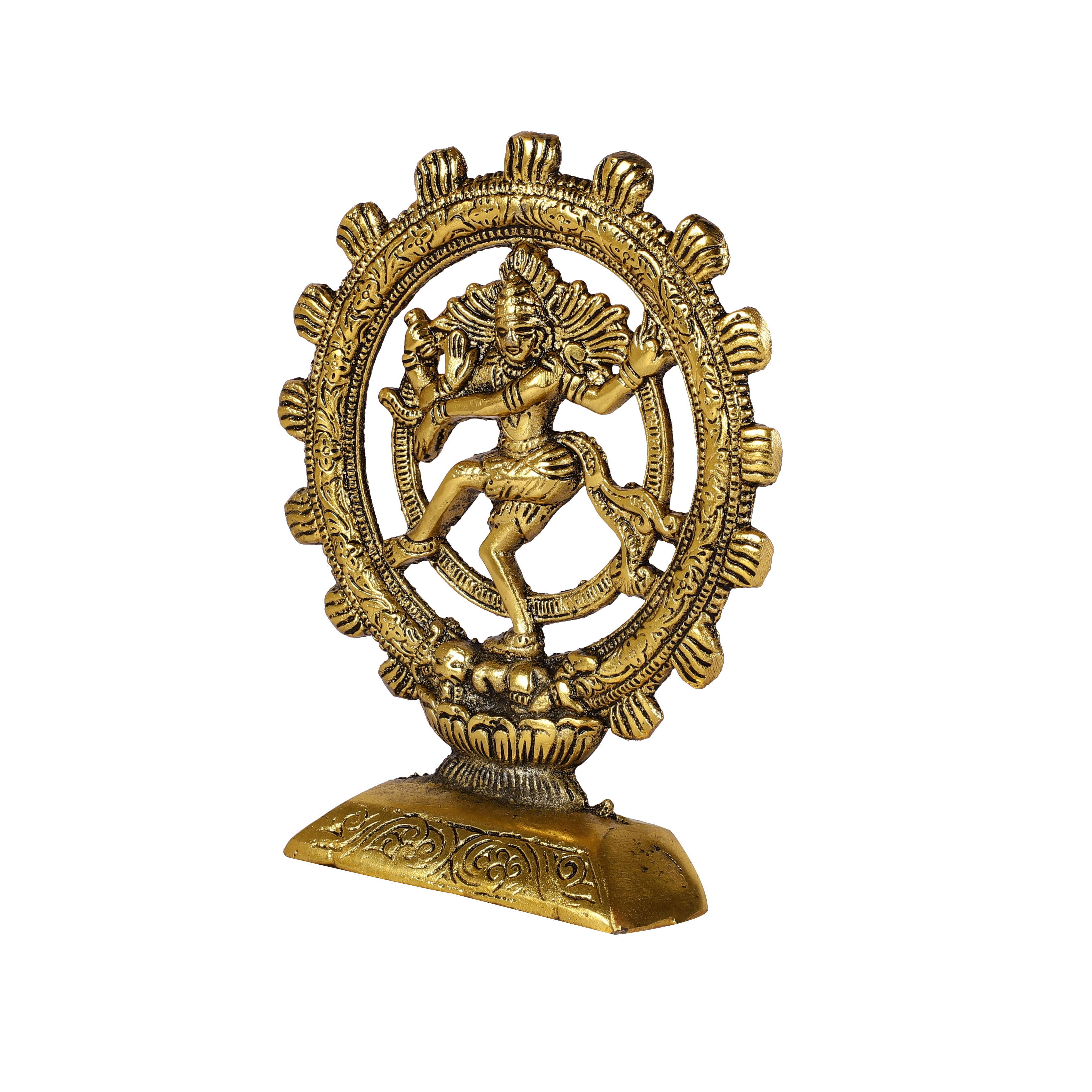 Metal Lord Shiva Dancing Natraj Statue Idol - alternate view