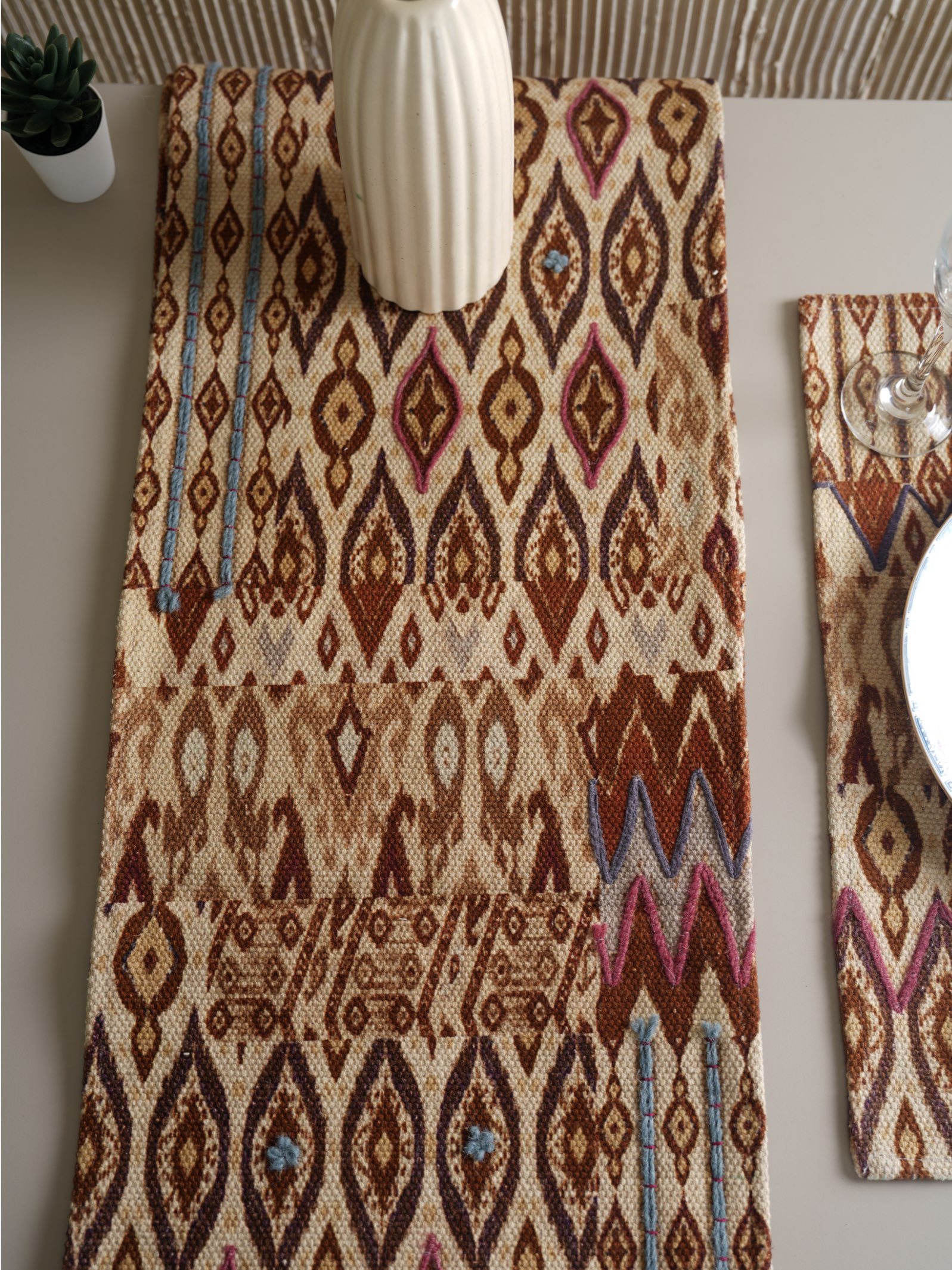 Radiant Revival Table Runner  ( 30 x 180 cms ) - alternate view