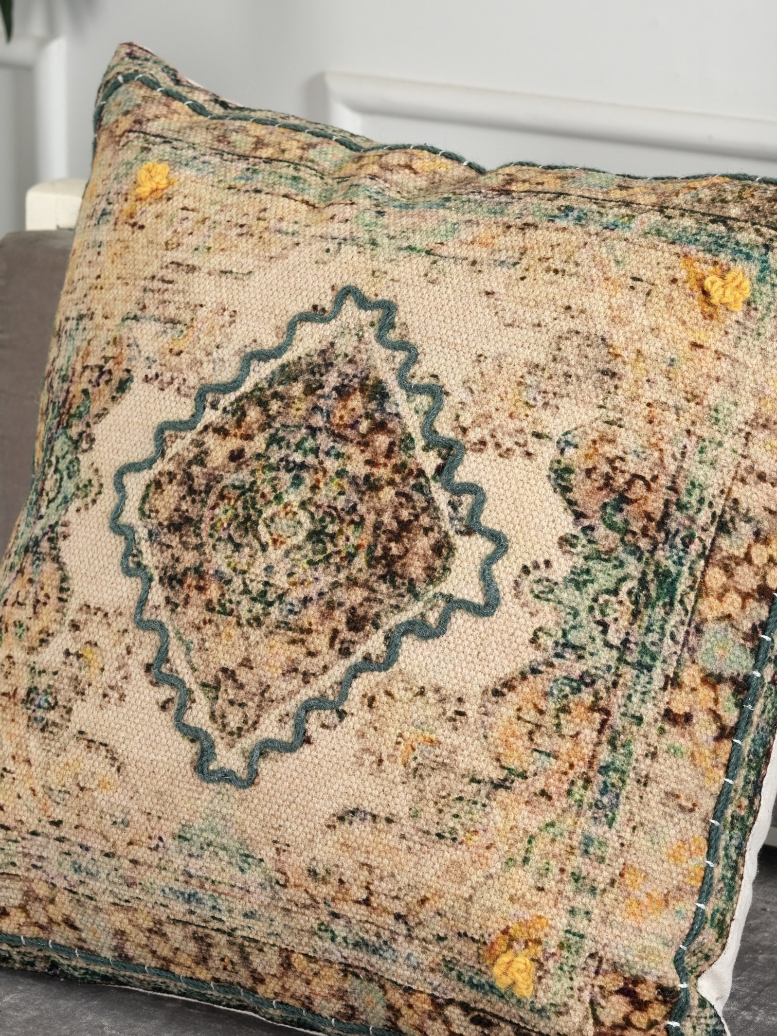 Rosena Embroidered Cushion Cover - alternate view