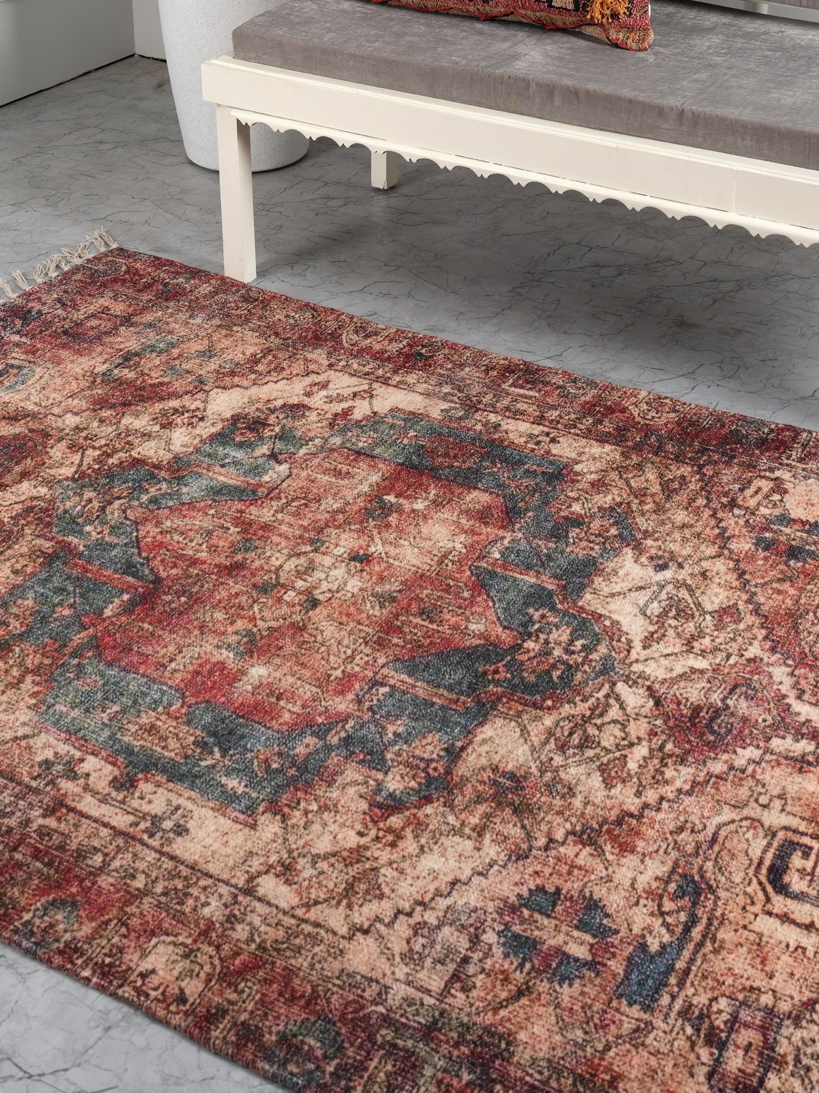 Ruby Rose Printed 
Chenille Rug thumbnail 1
