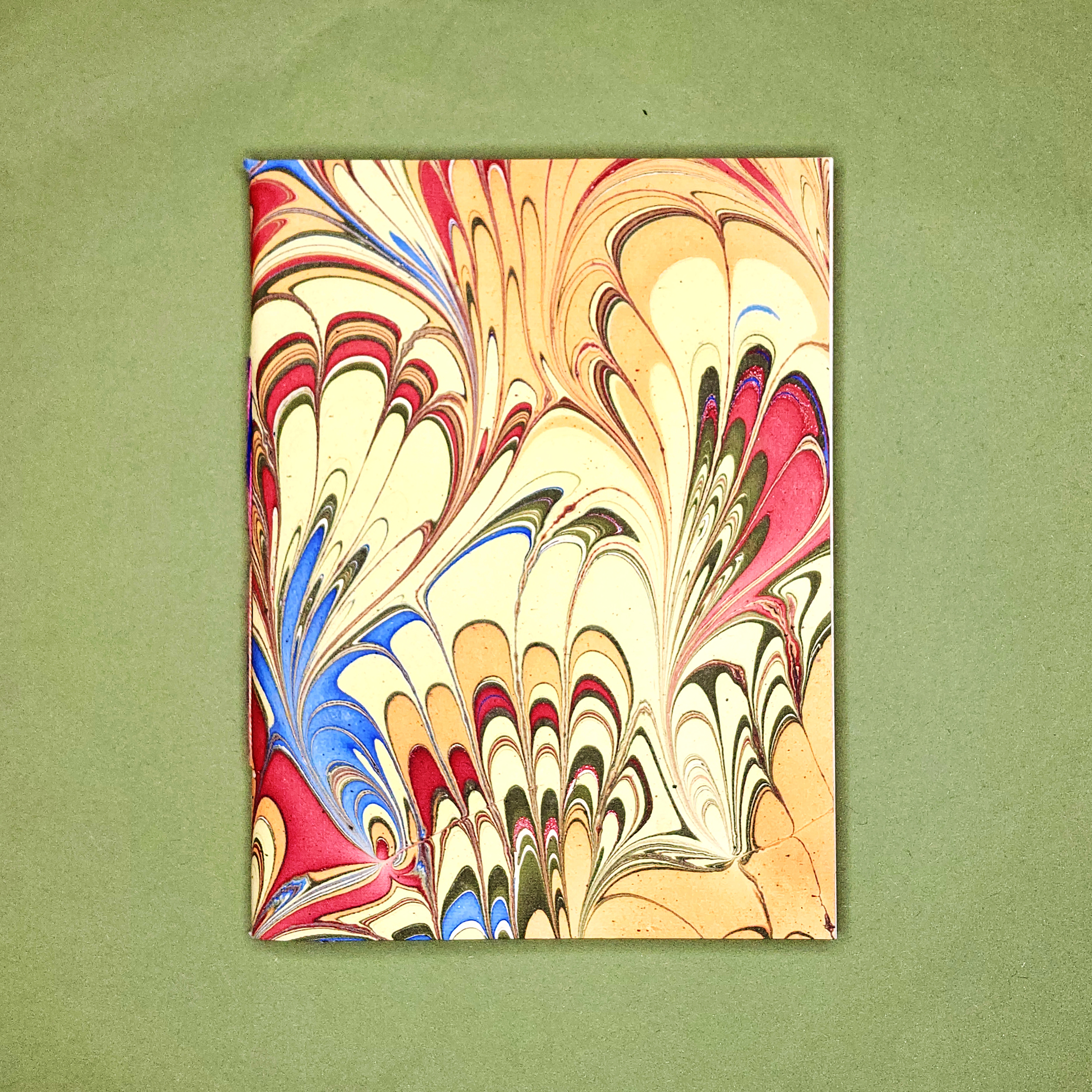 A5 Ebru Softcover Notebook | Feathers of Birds - alternate view