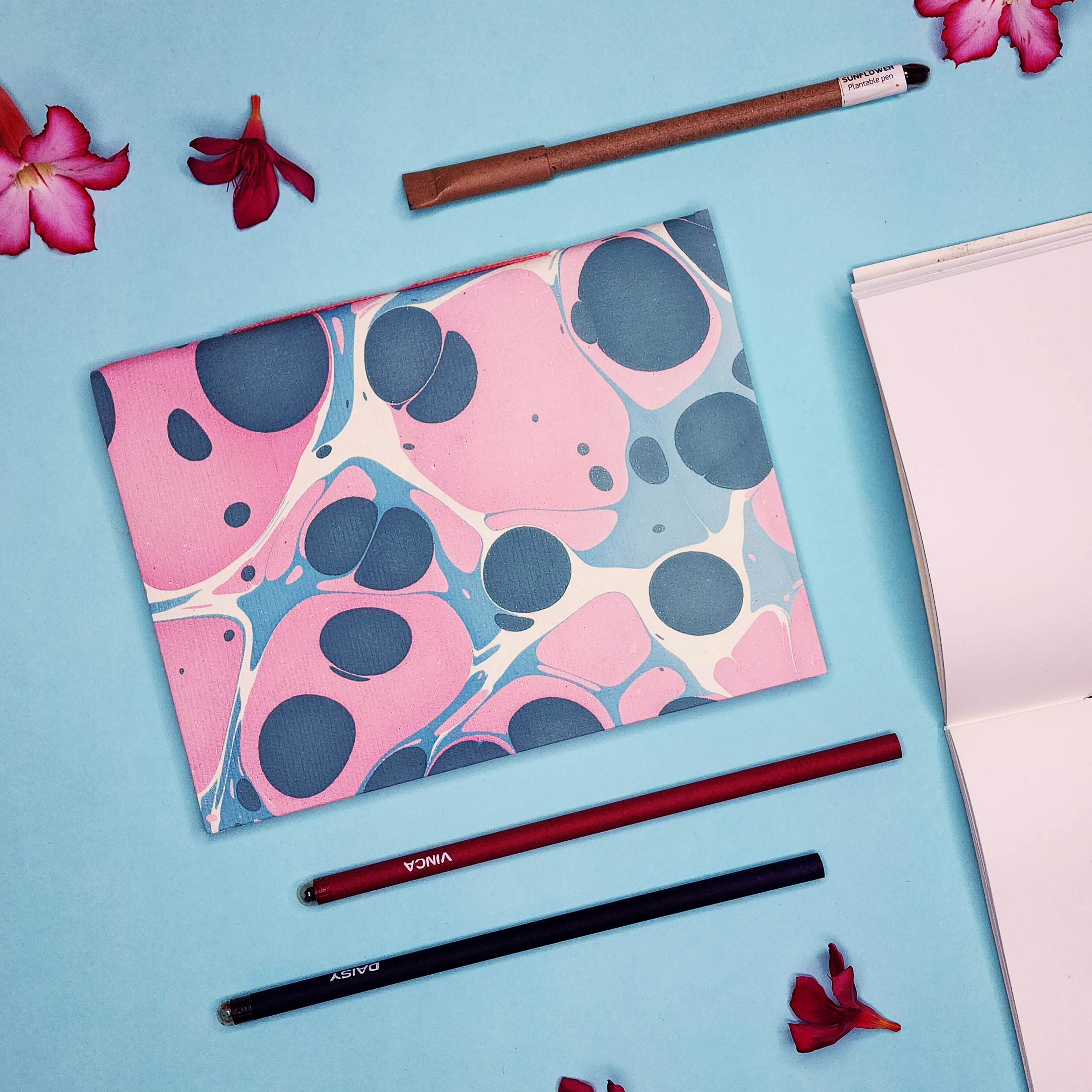 A5 Ebru Softcover Notebook | Jellyfish