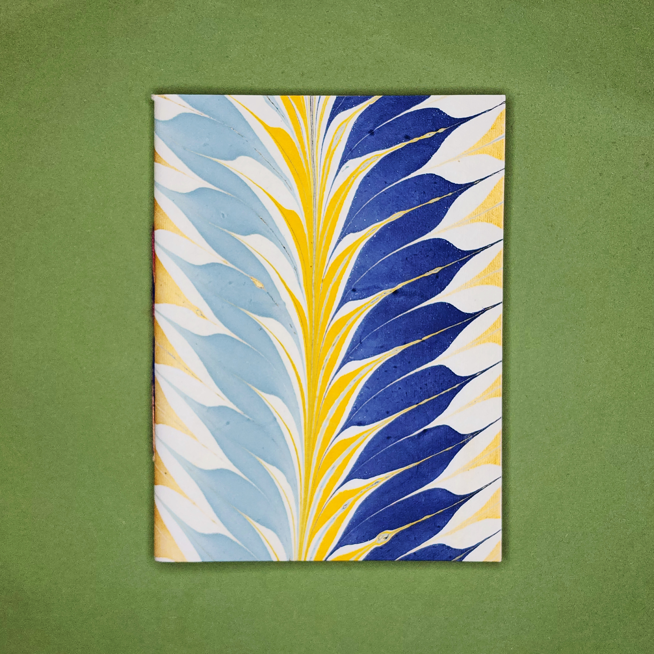 A5 Ebru Softcover Notebook |Wavy Perfection - alternate view