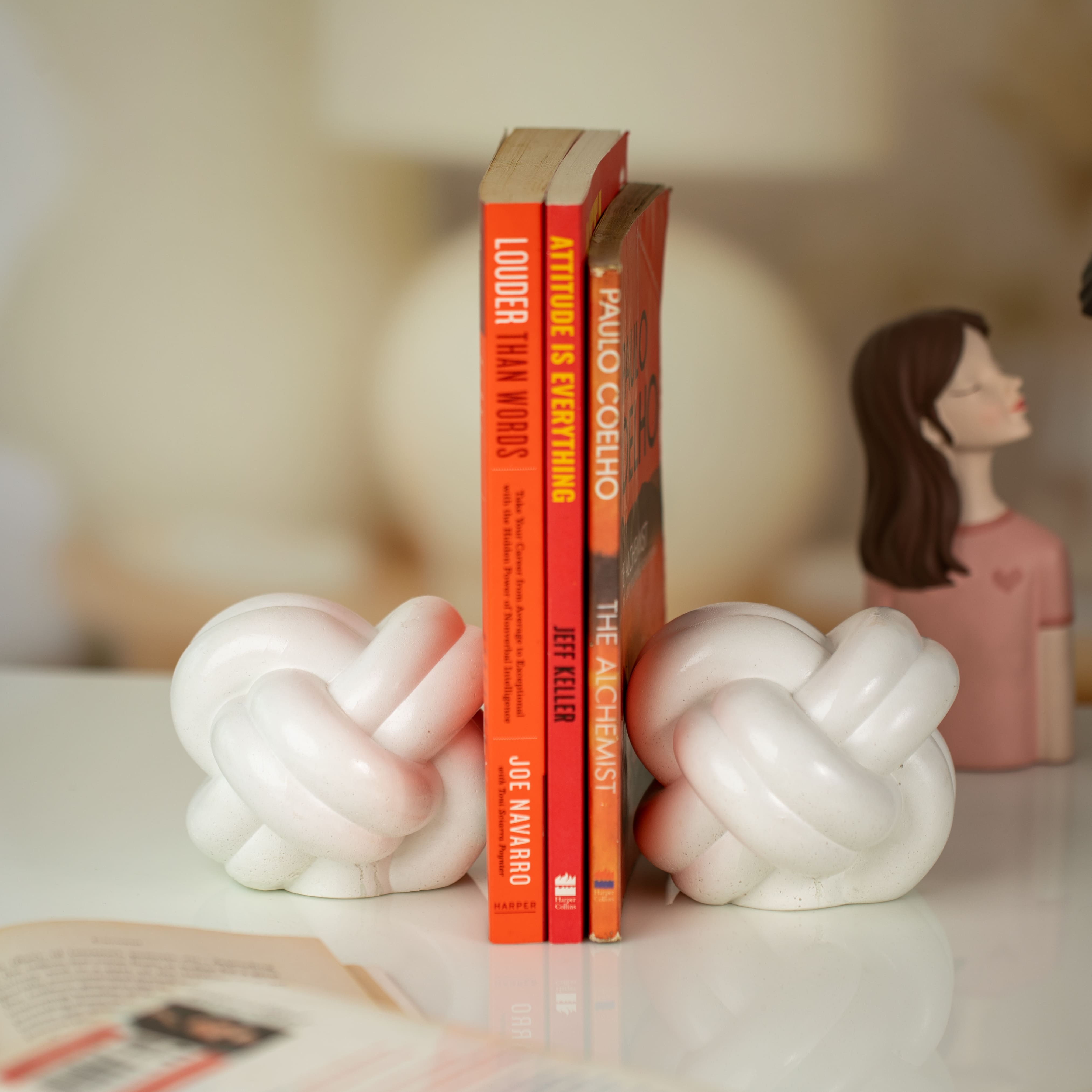 Knot Bookends | Book Supports & Paperweight | Set of 2 thumbnail 3