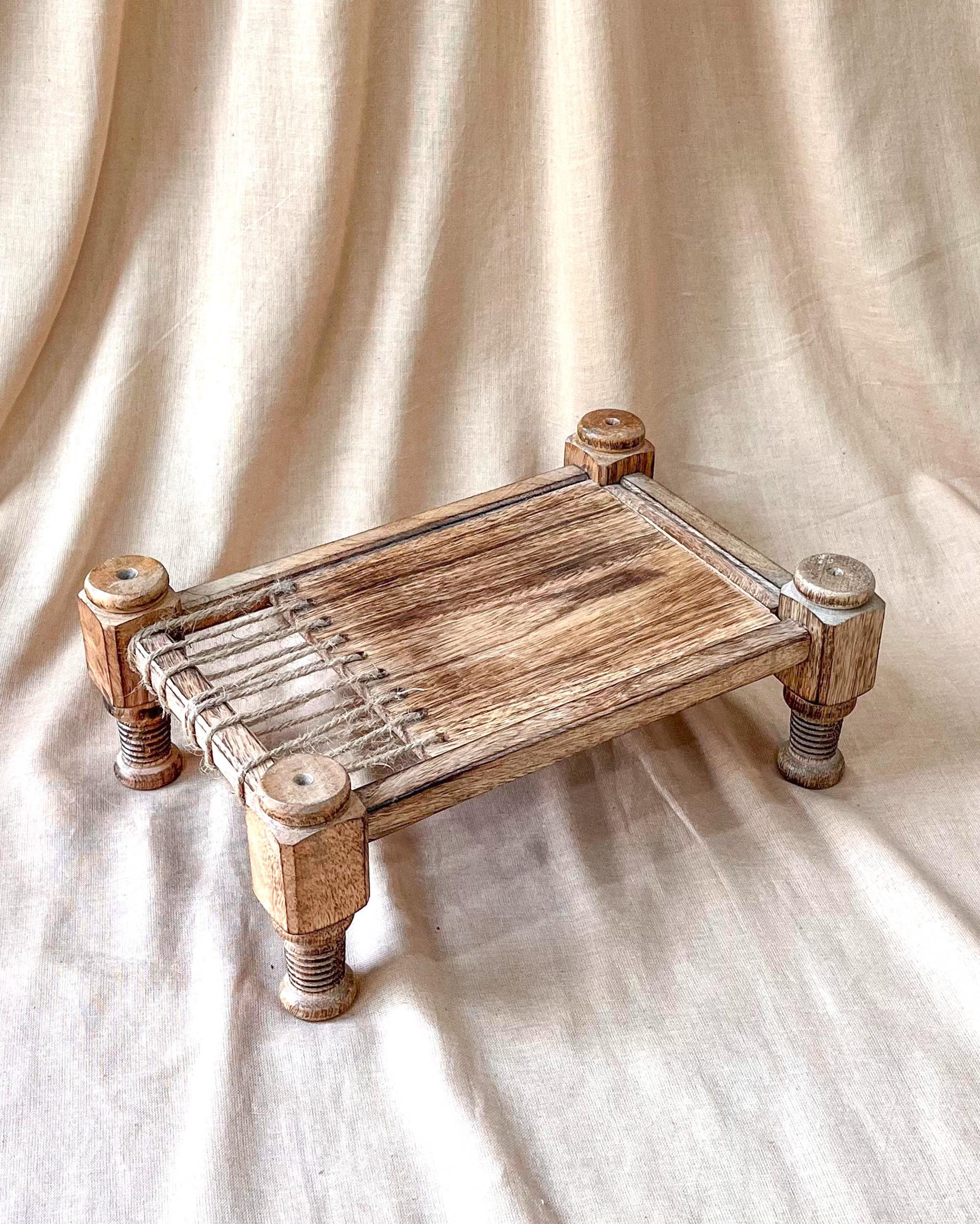 Miniature Khaat- Serving/ Display tray thumbnail 2