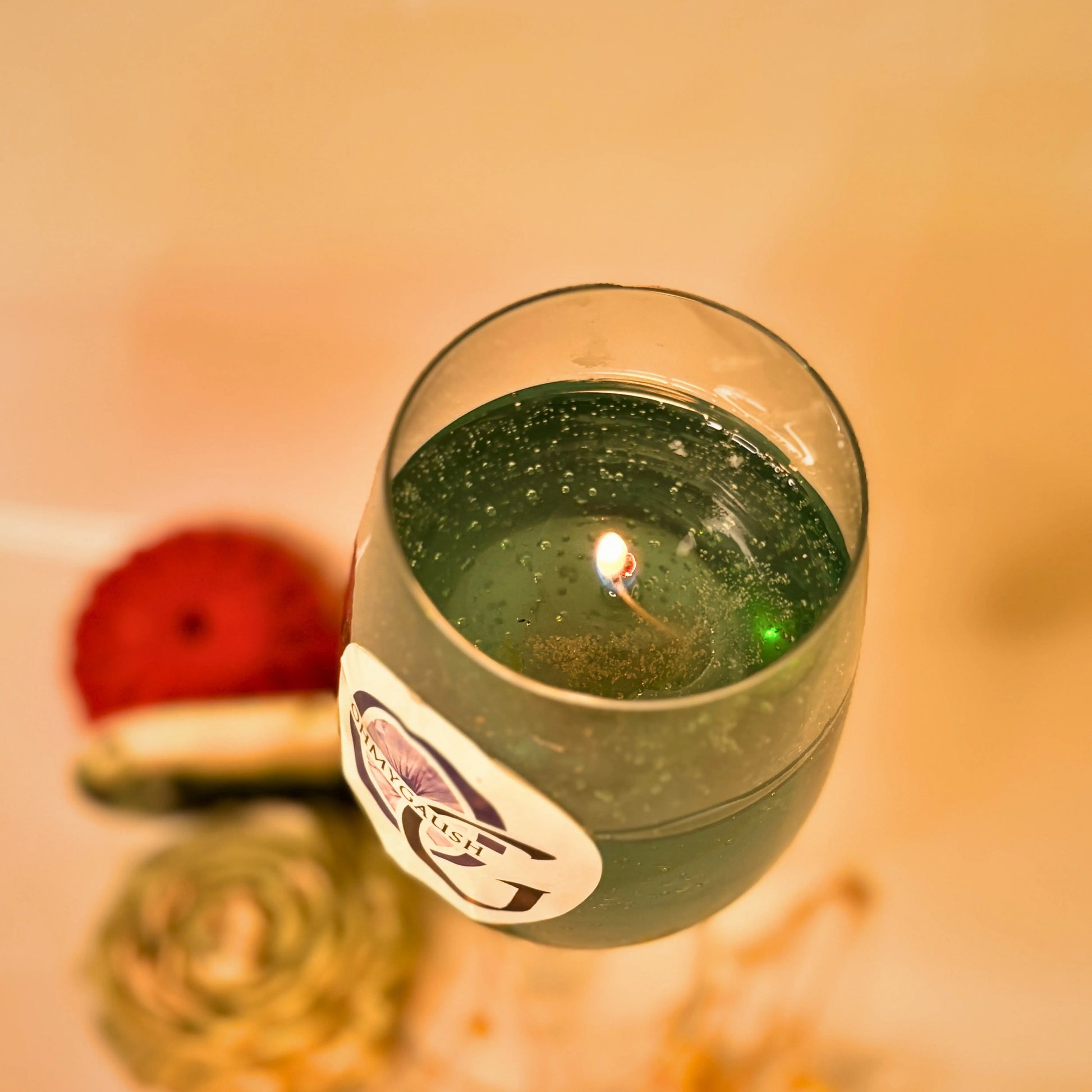 Wine Candle | Burn Time- 70+ Hrs | Fusion of Lavender, Rose, Pineapple Mango thumbnail 2