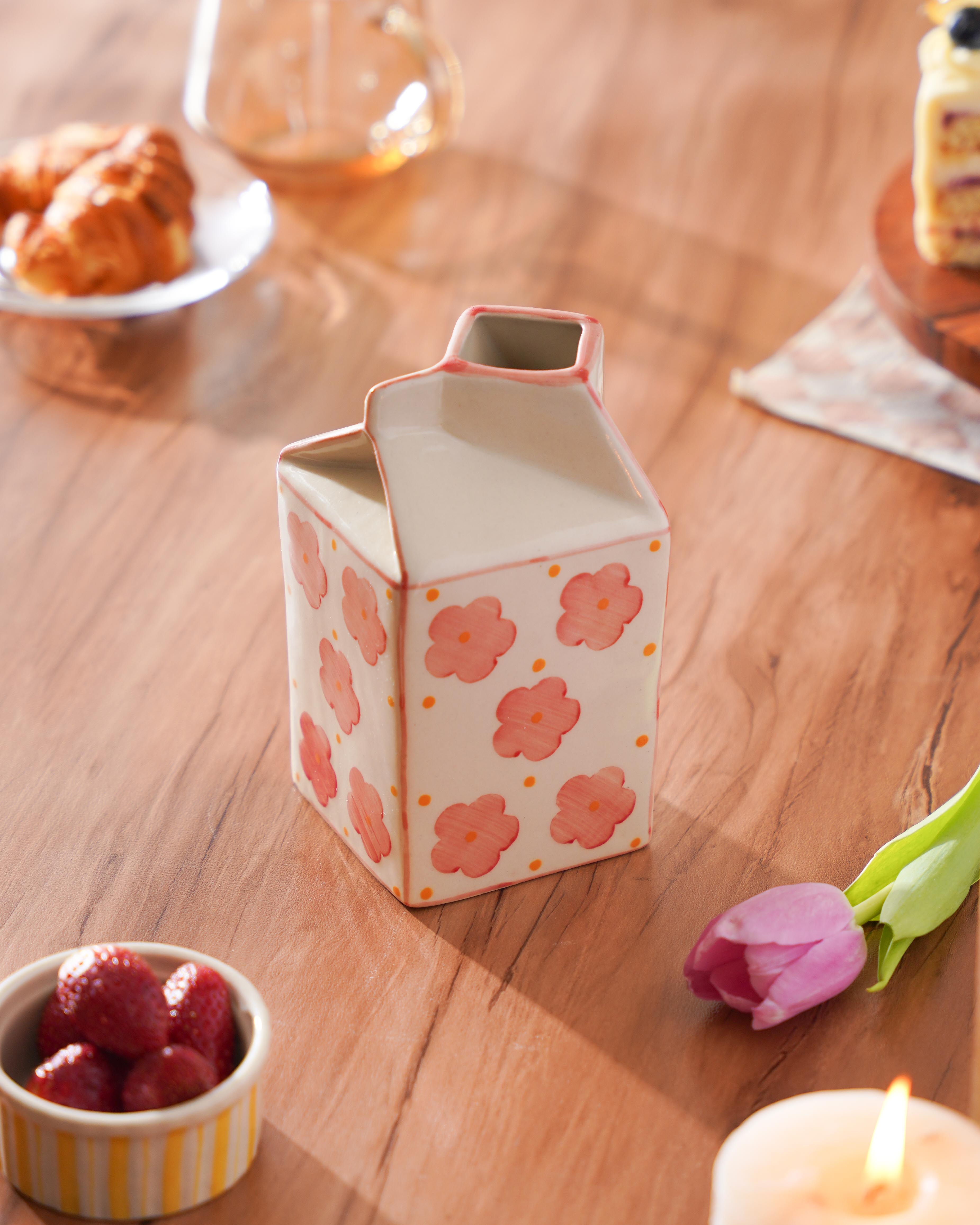 Aboli- Milk Carton Shaped Vase/Jug | 525 ml thumbnail 1