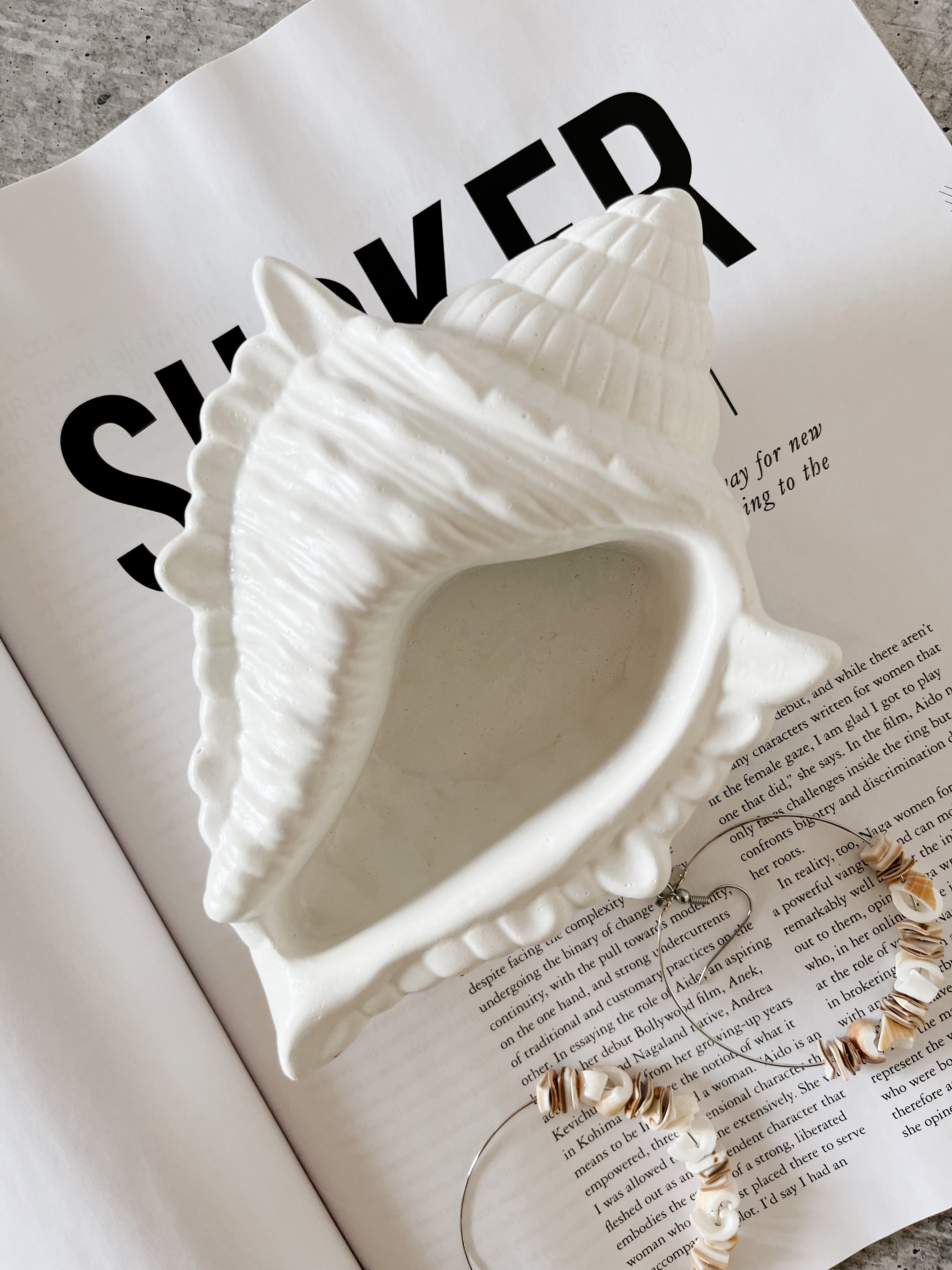 Concrete Conch | Multipurpose | Decorative + Serveware