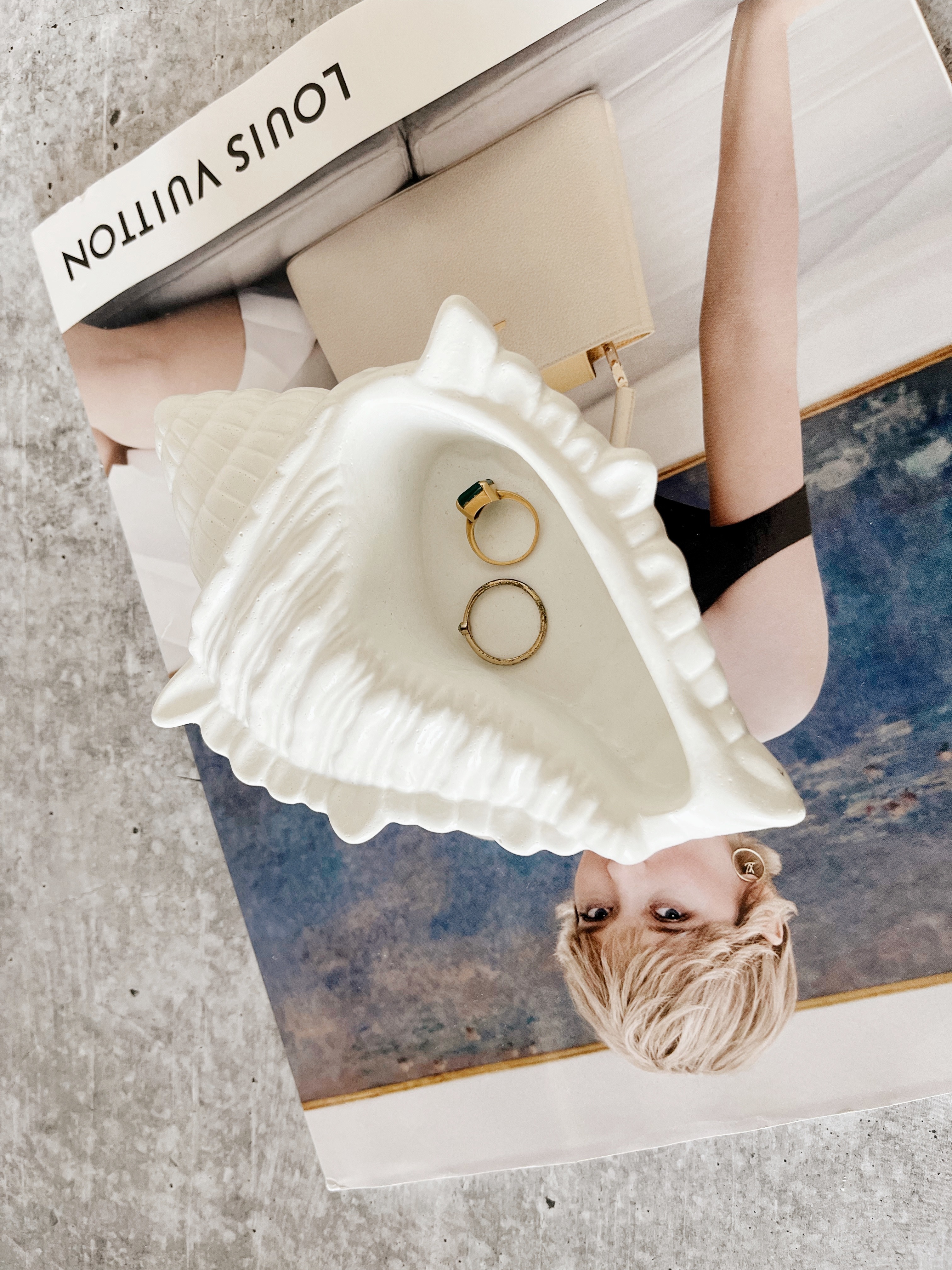 Concrete Conch | Multipurpose | Decorative + Serveware - alternate view