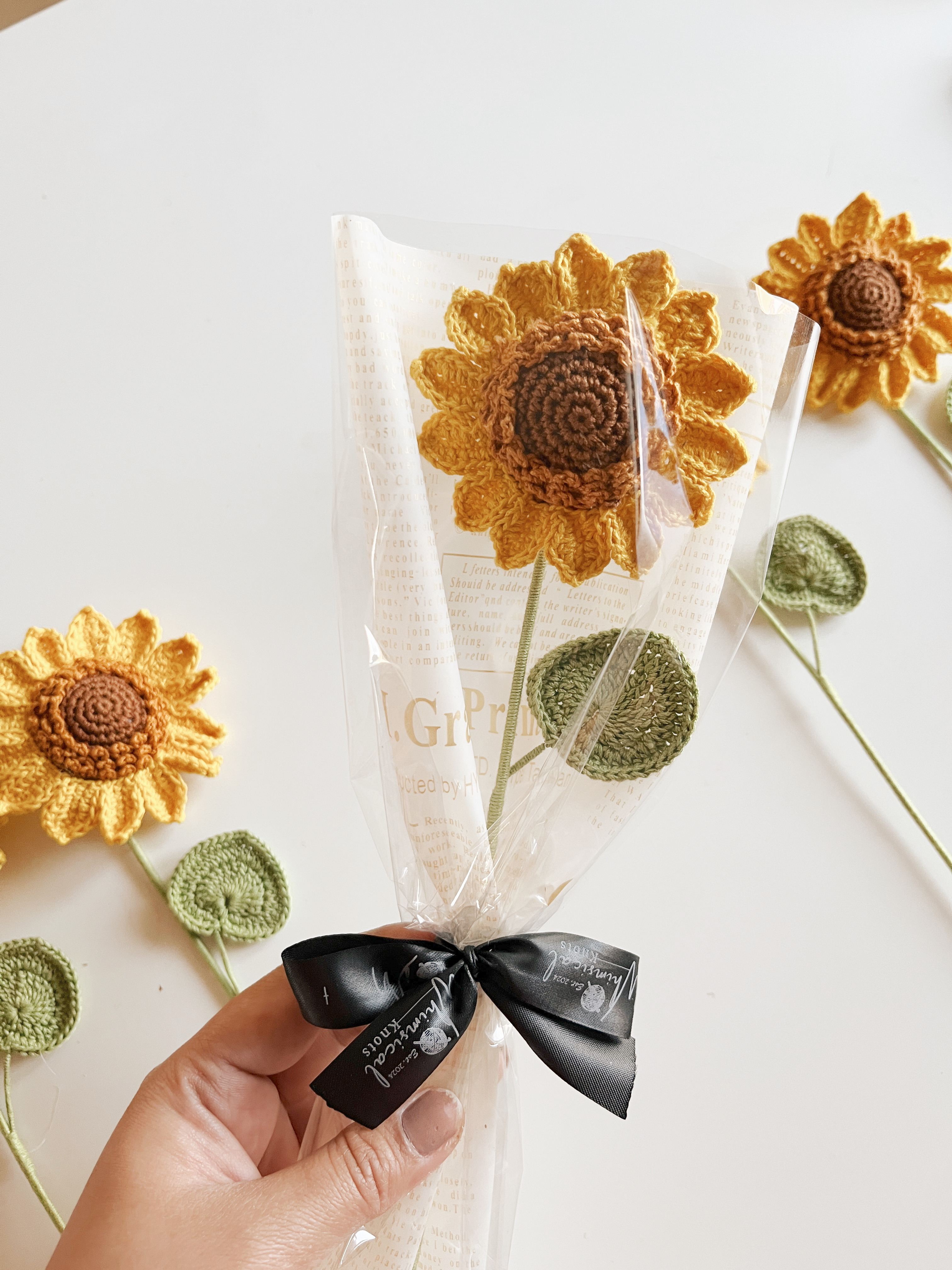 Mini Crochet Sunflower | Handmade