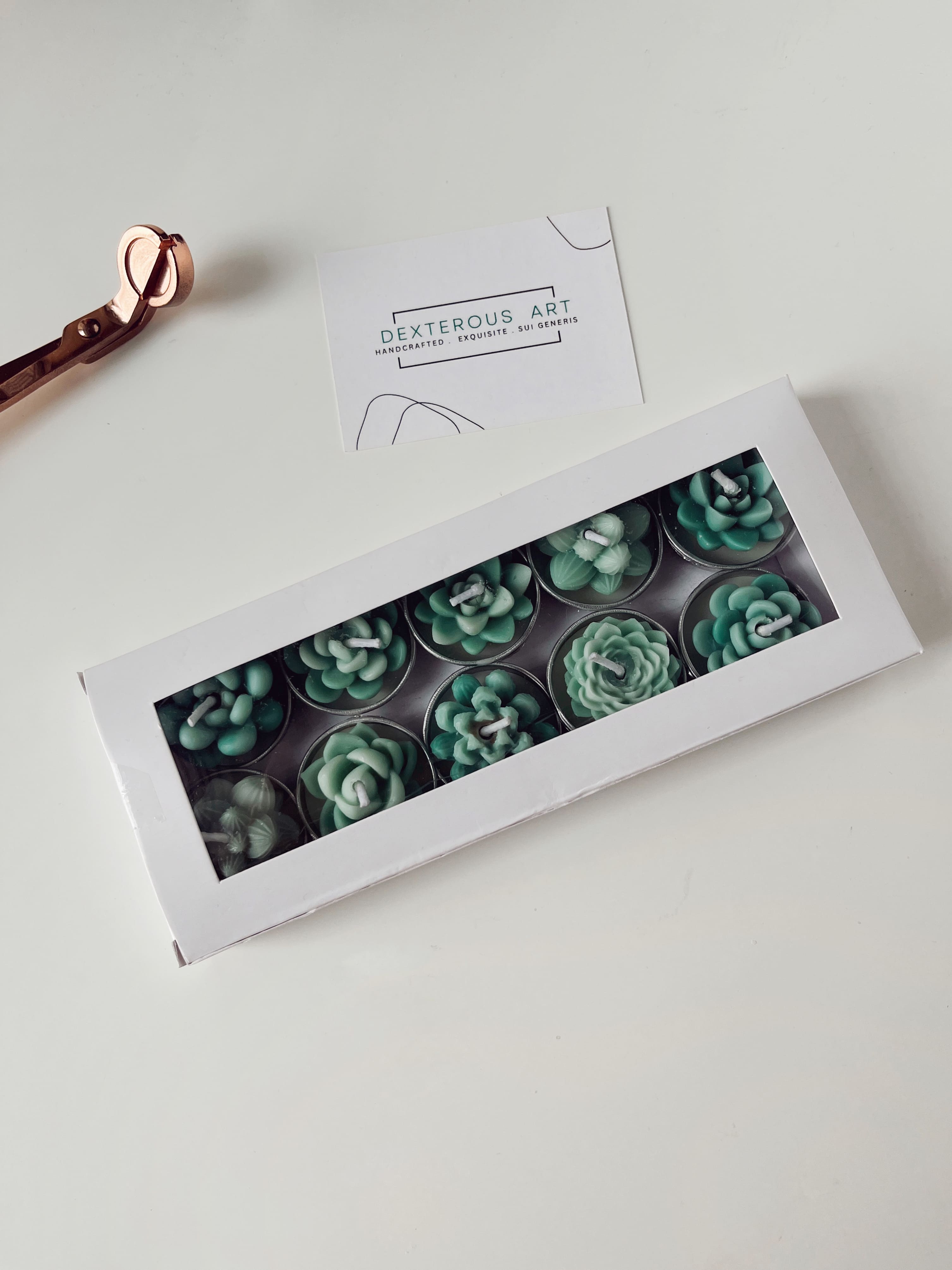 Succulent Tealights- Pack of 10 thumbnail 2