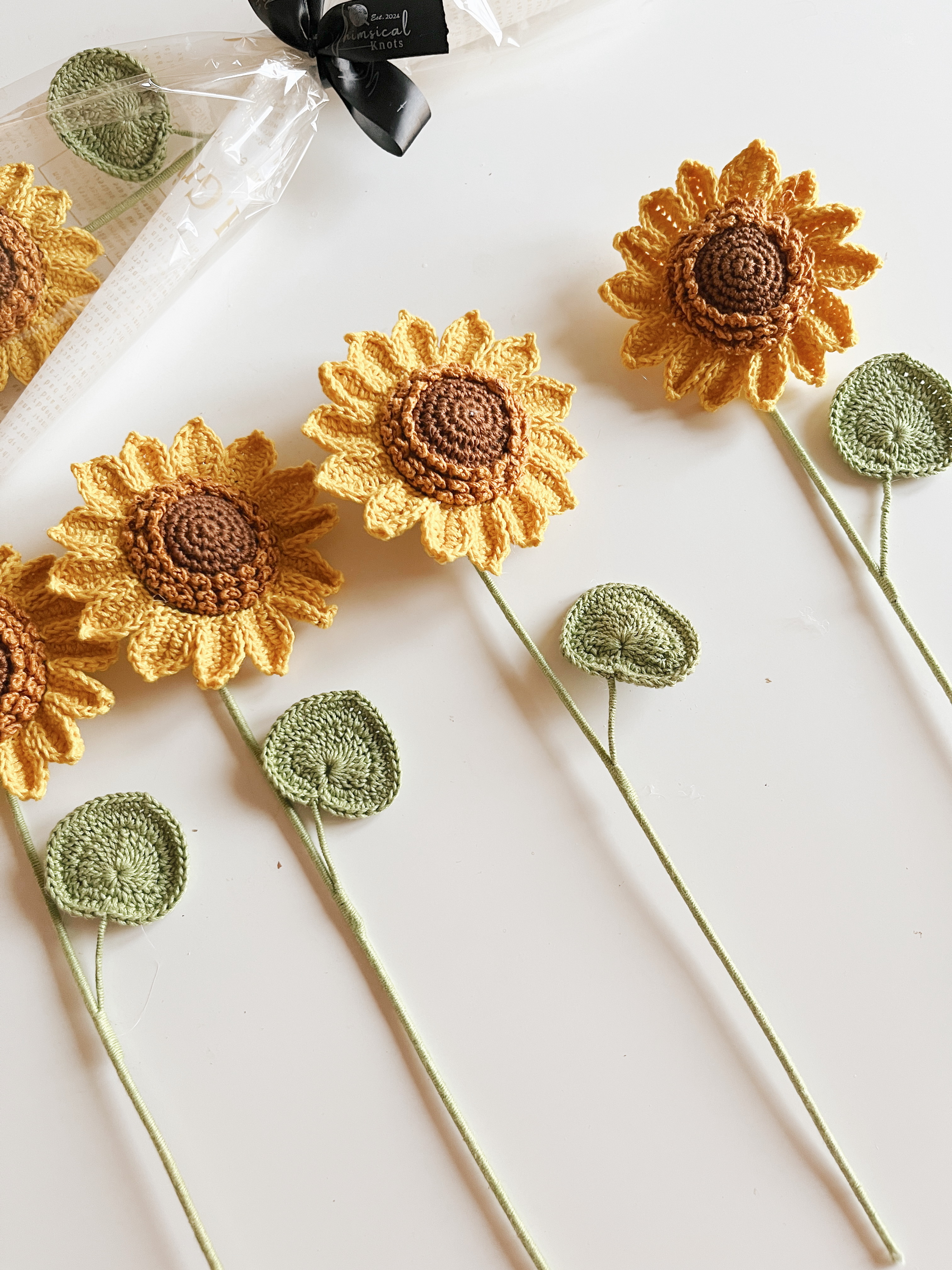 Mini Crochet Sunflower | Handmade thumbnail 4
