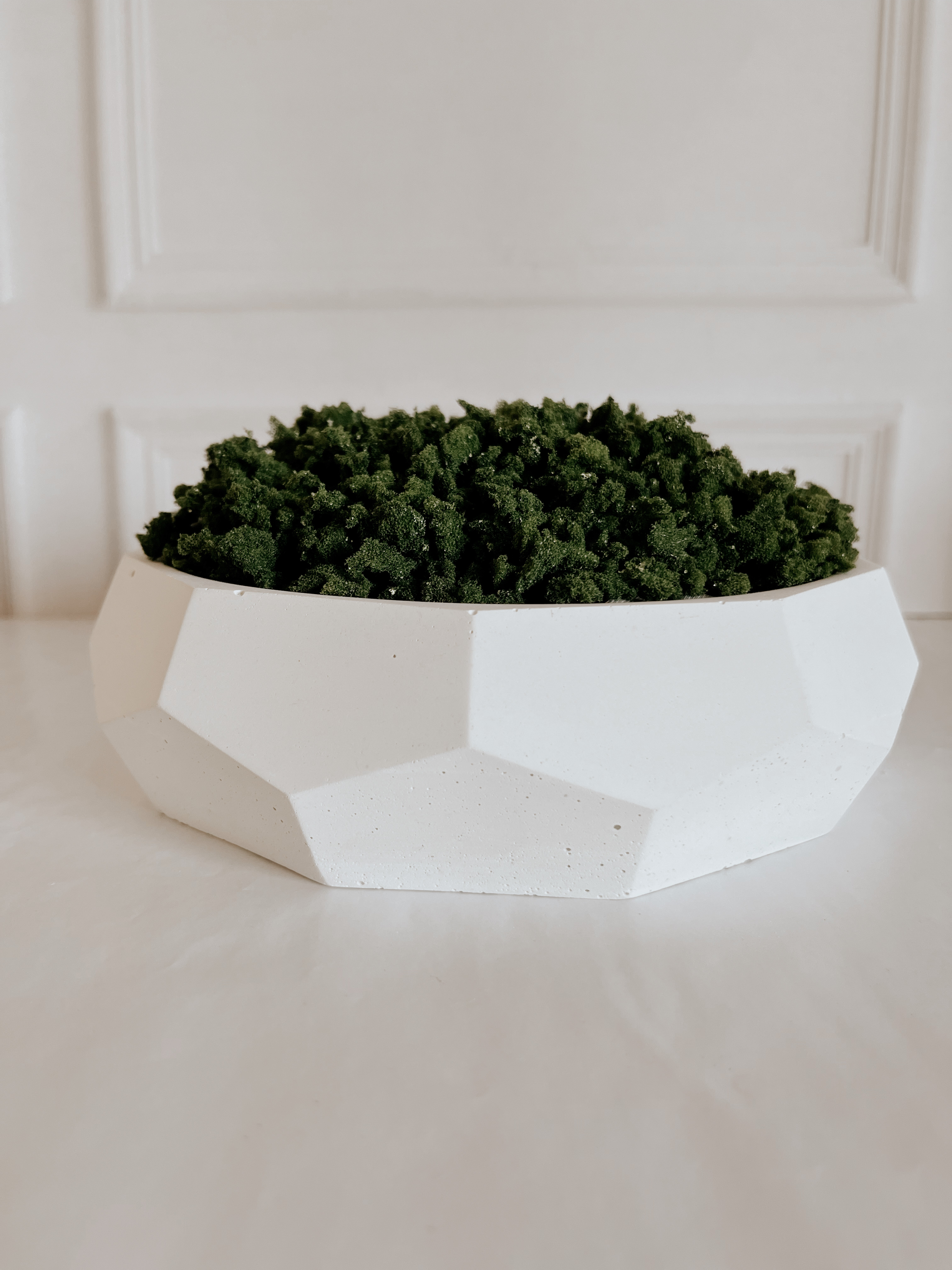 Concrete Geo Bowl | Unique Concept Home Decor - alternate view