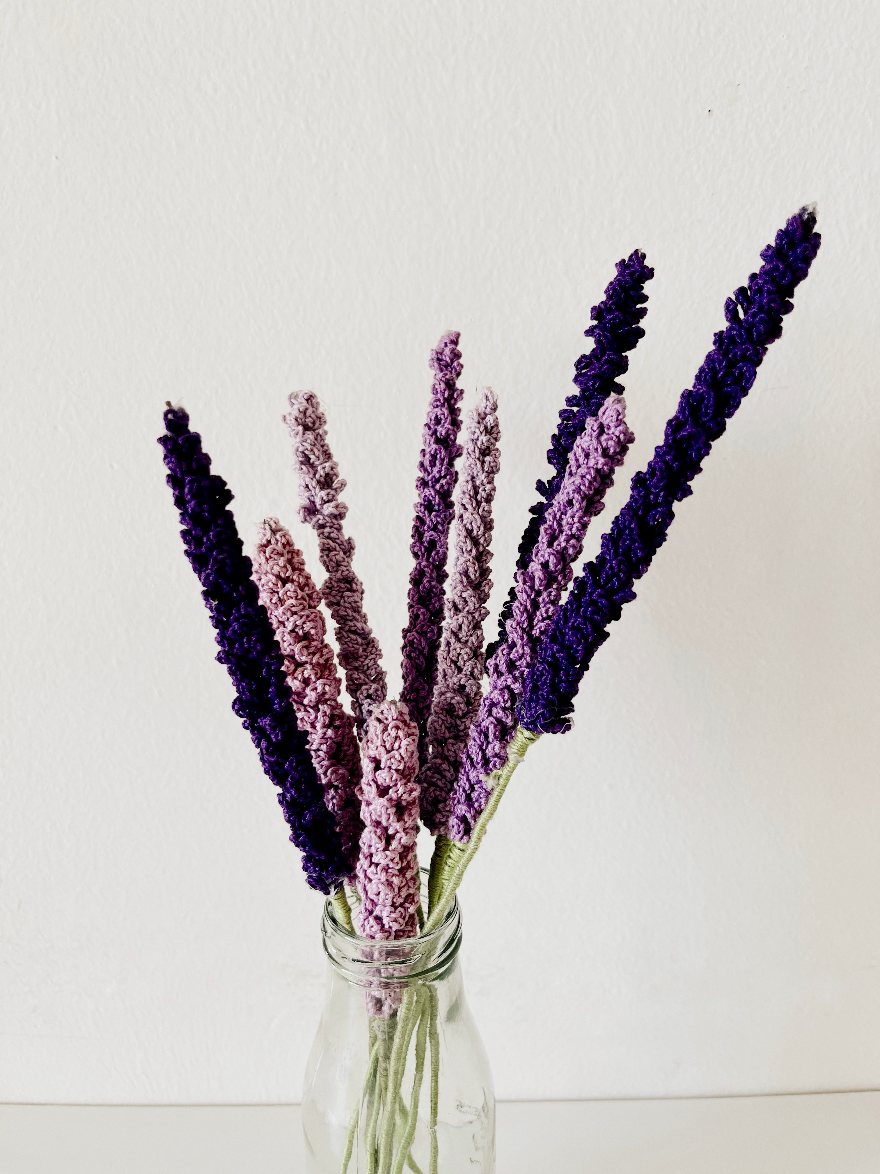 Crochet Lavender Sticks | Set of 3- One in each colour thumbnail 1